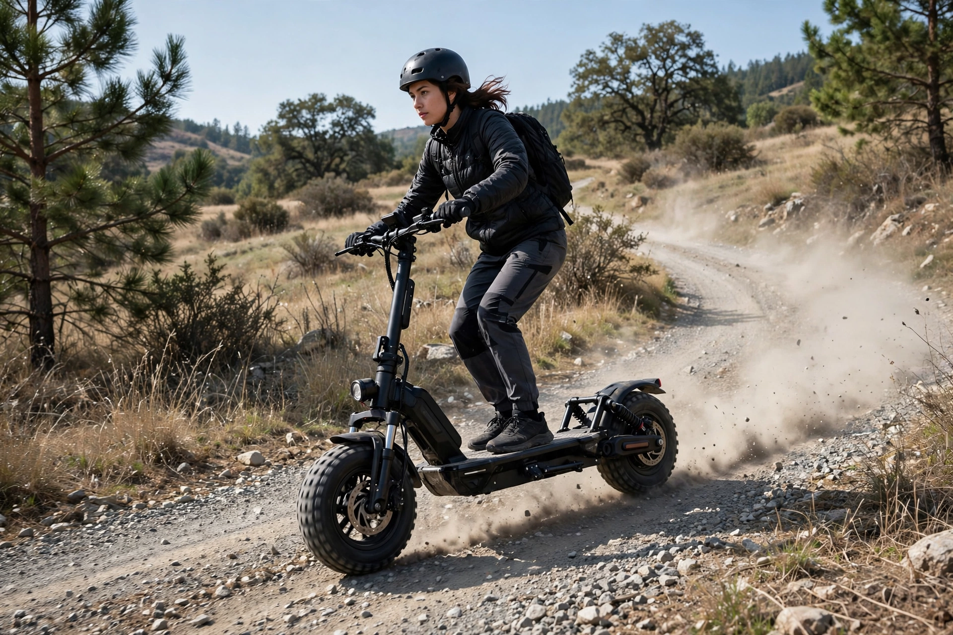 Evercross EV10 Max en una pista todoterreno