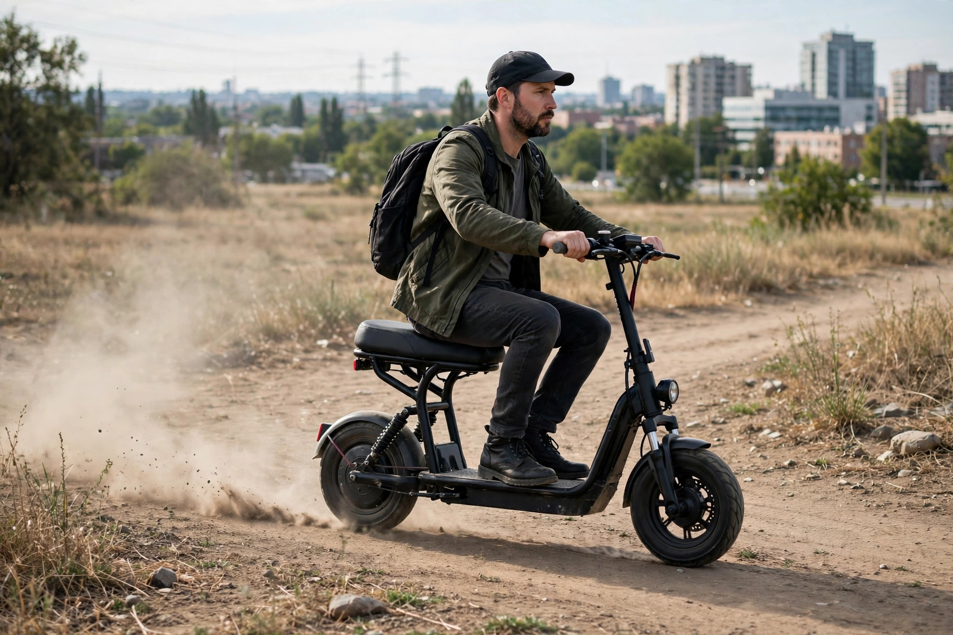 Evercross H7 en un camino de tierra