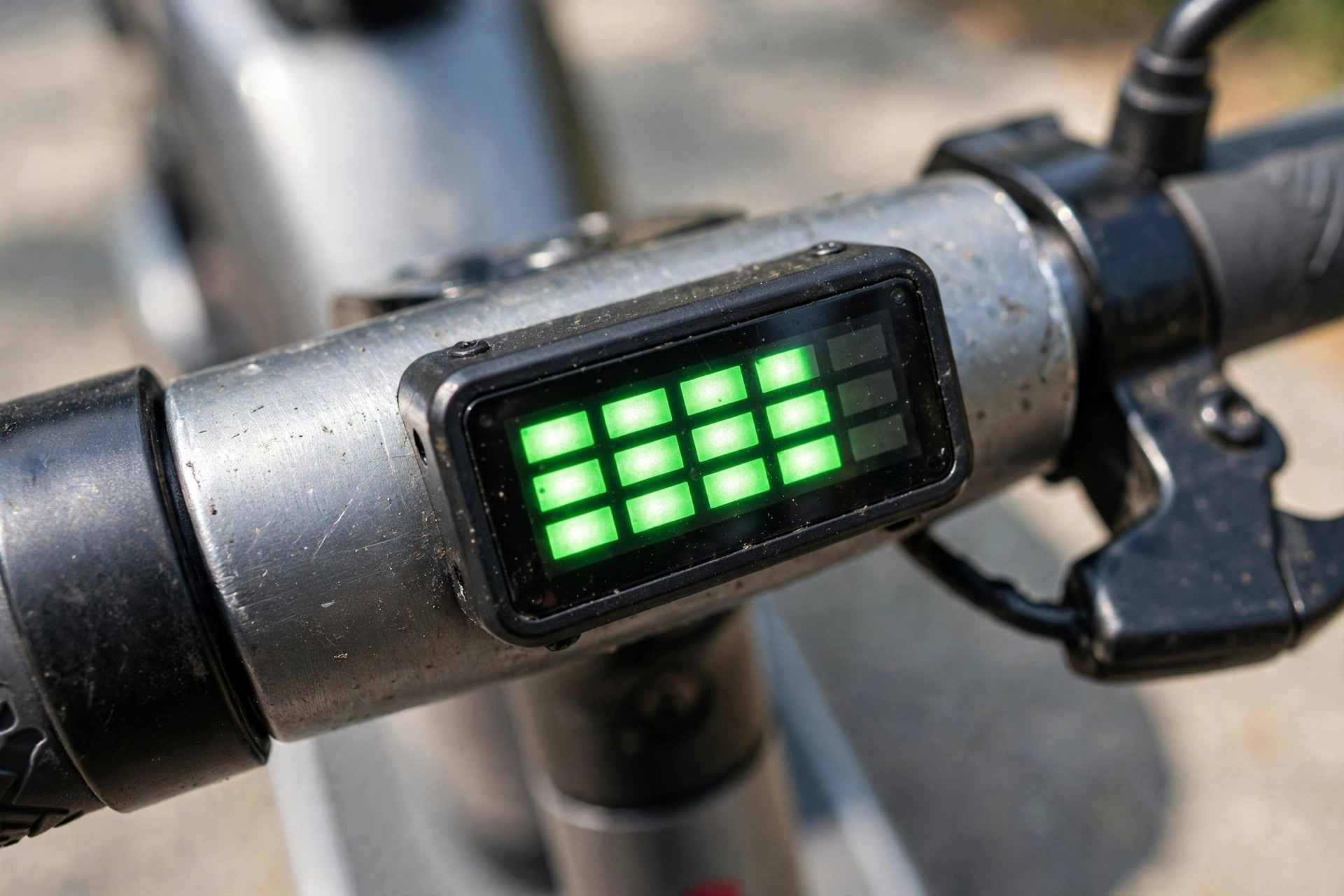 Detalle del display LED del Gotrax G6