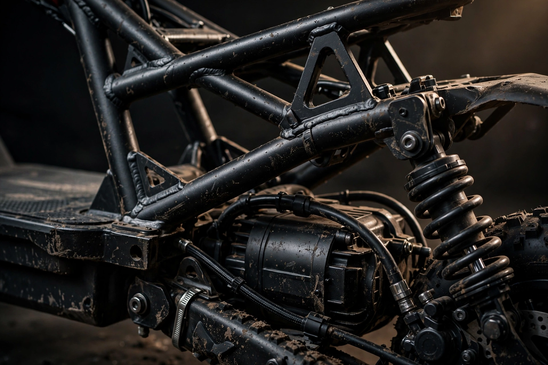 Detalle del chasis del Gotrax GX Zero