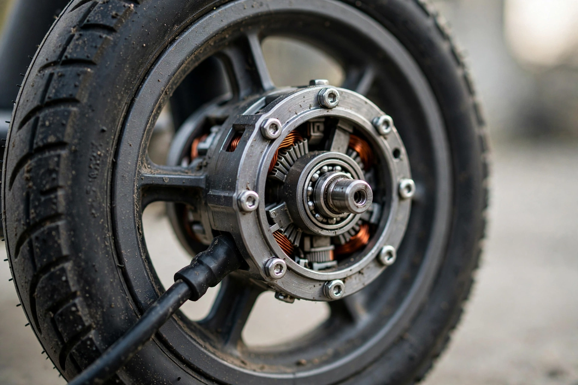 Detalle de las suspensiones del Hiley Tiger 8 GT-R V4