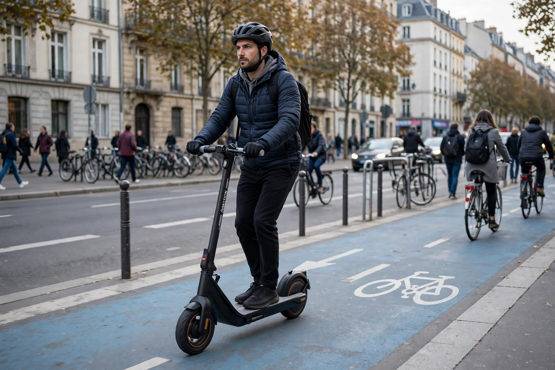 InMotion Air Pro en un carril bici