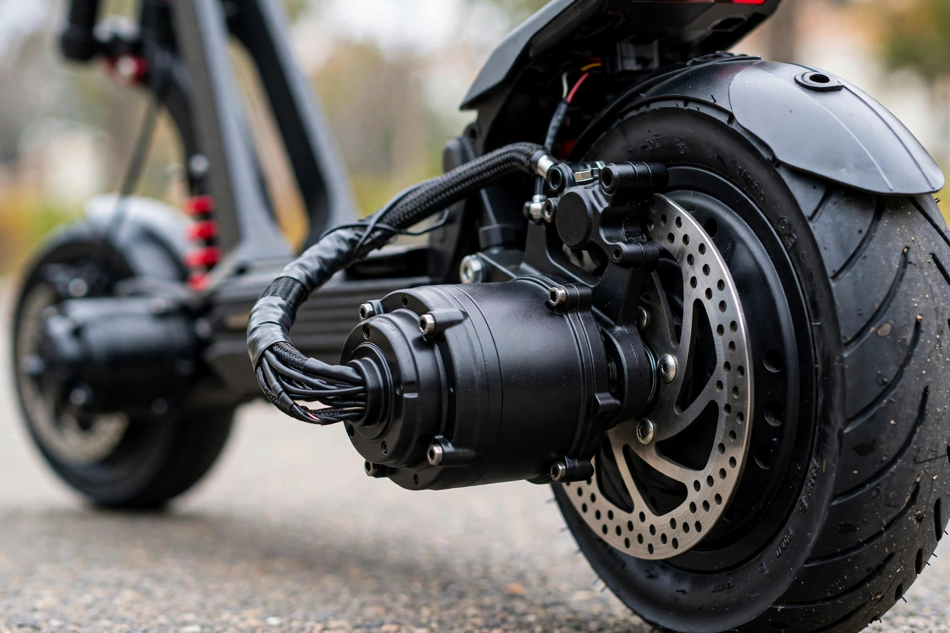 Detalle del InMotion RS Midnight de noche