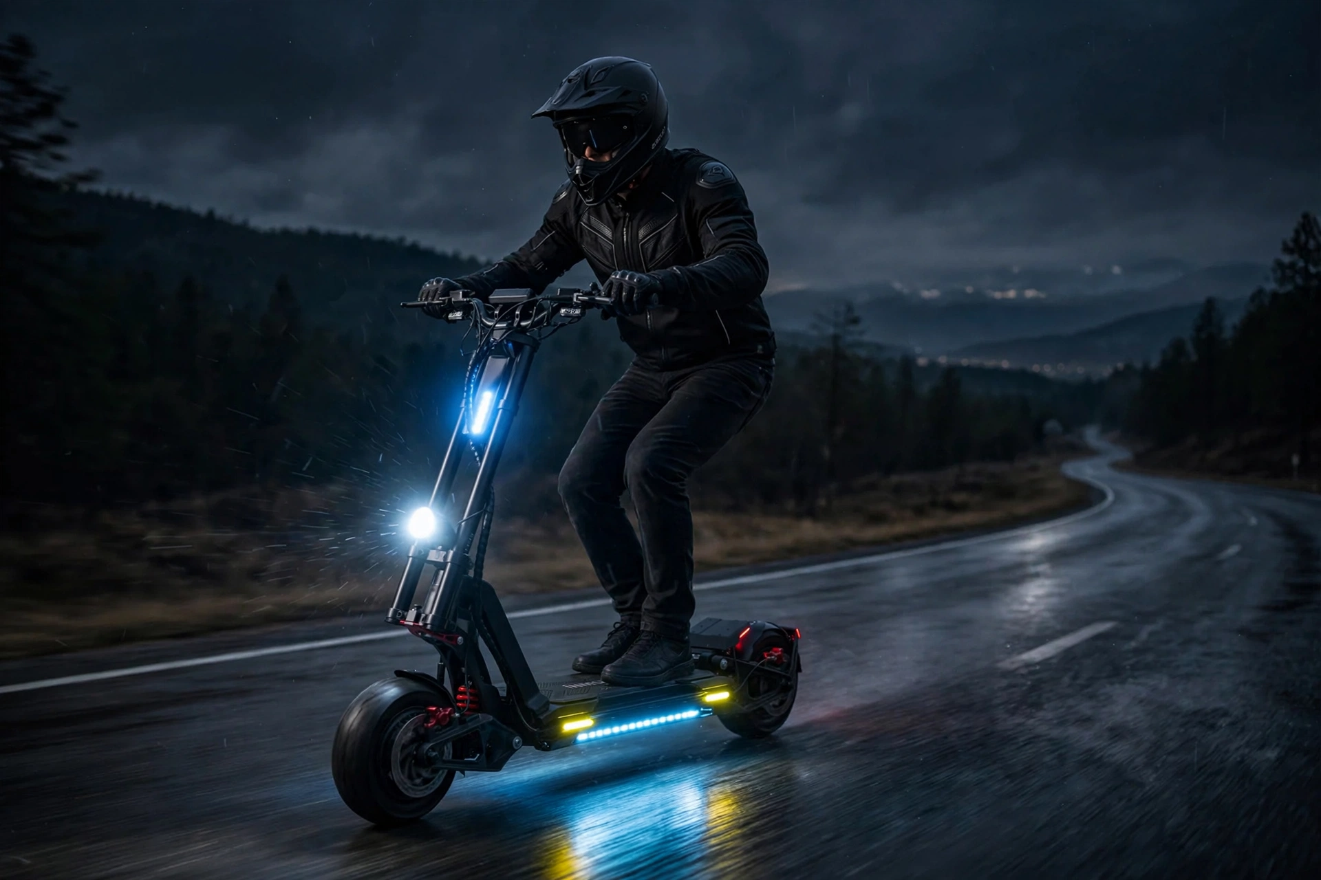InMotion RS Midnight en recta de circuito