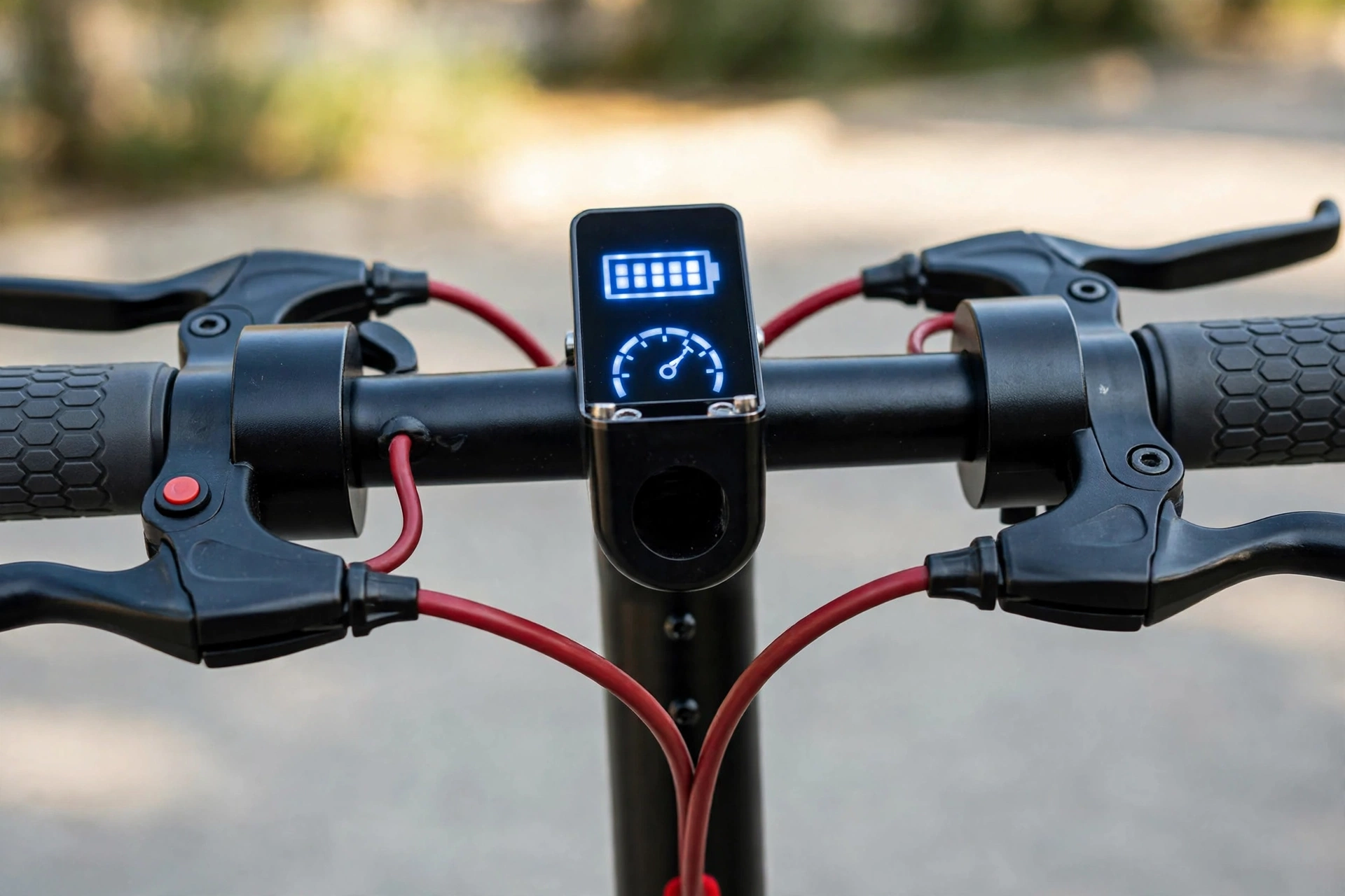 Detalle del display del iScooter i10 Plus