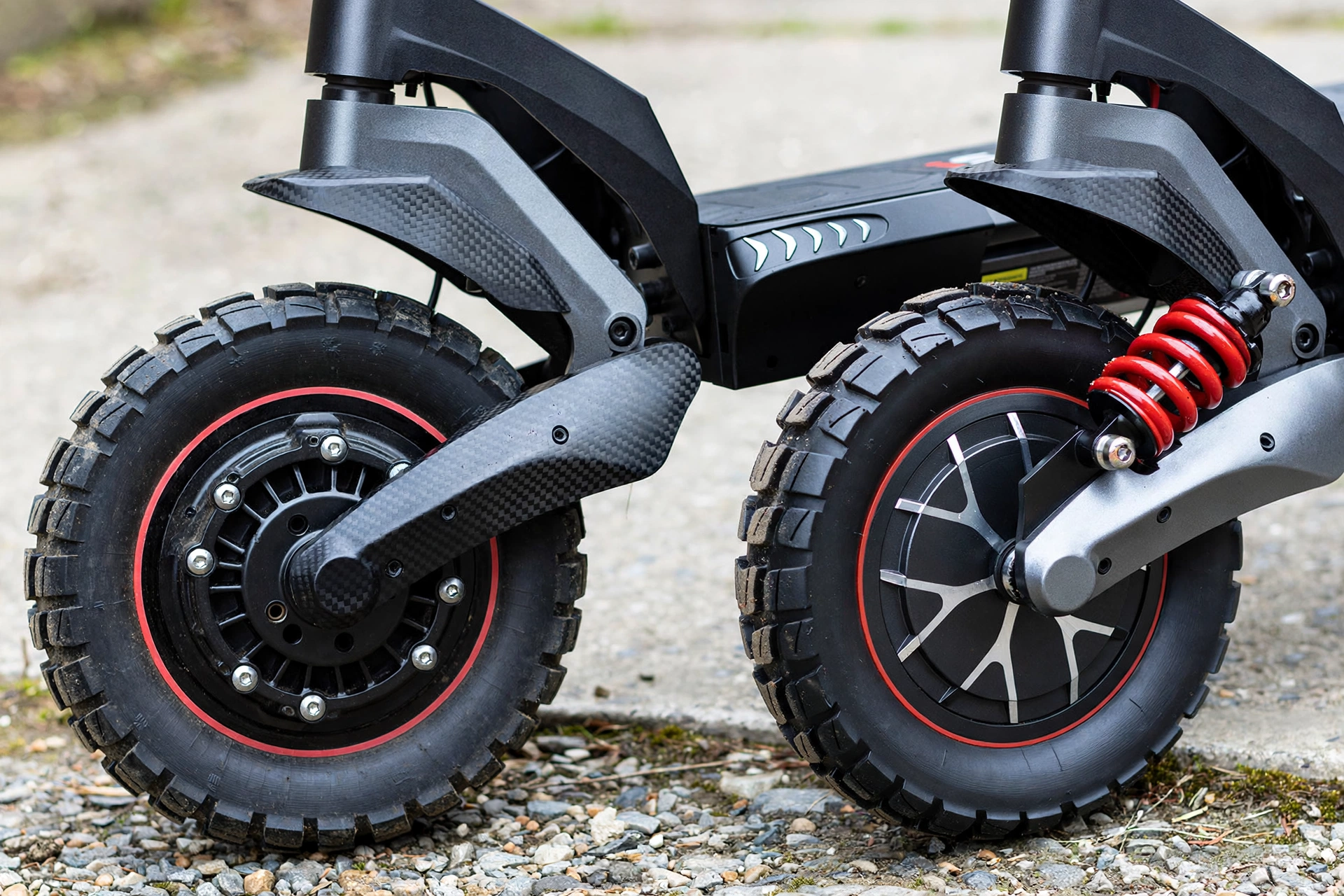 Detalle del doble motor del iScooter iX7 Pro