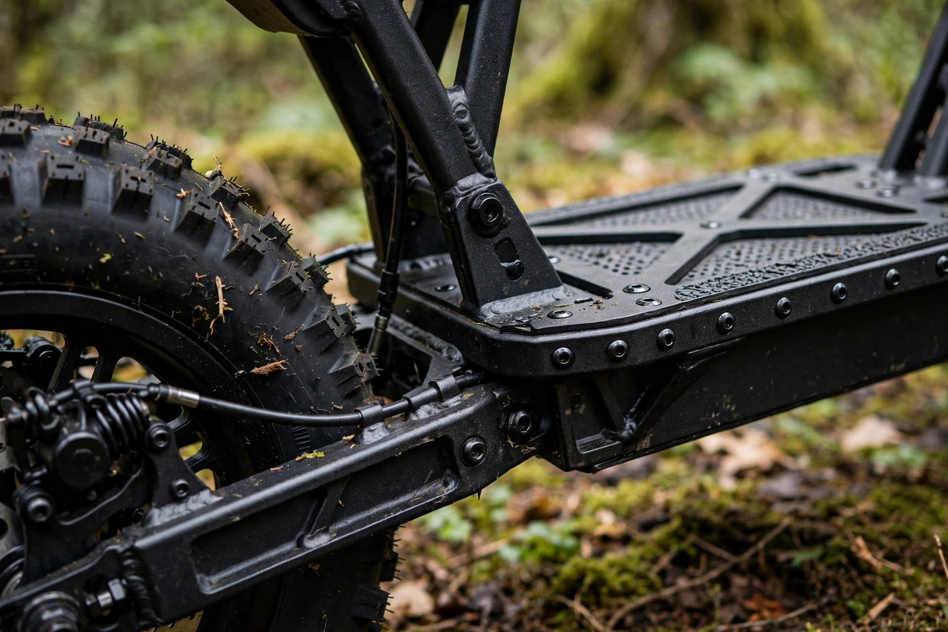 Detalle del chasis del iSinwheel GT1