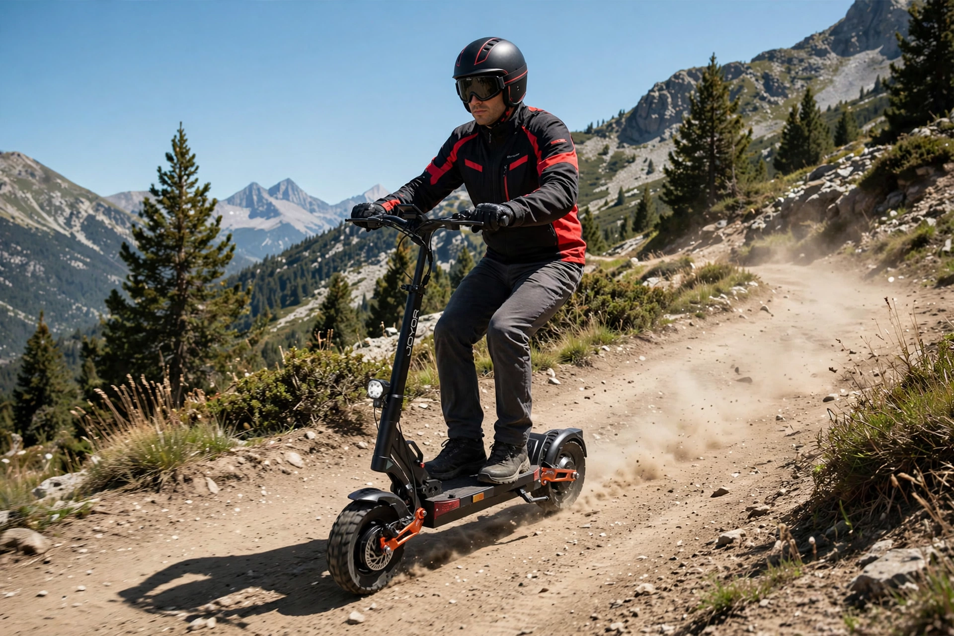 Joyor LR10 en pista de tierra