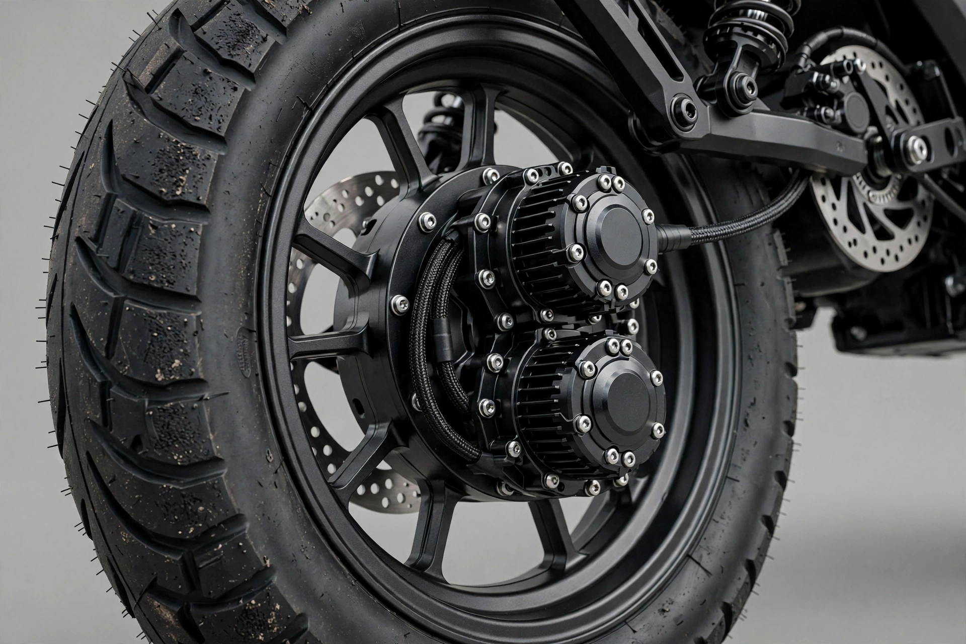 Detalle del doble motor del Dualtron Eagle Pro