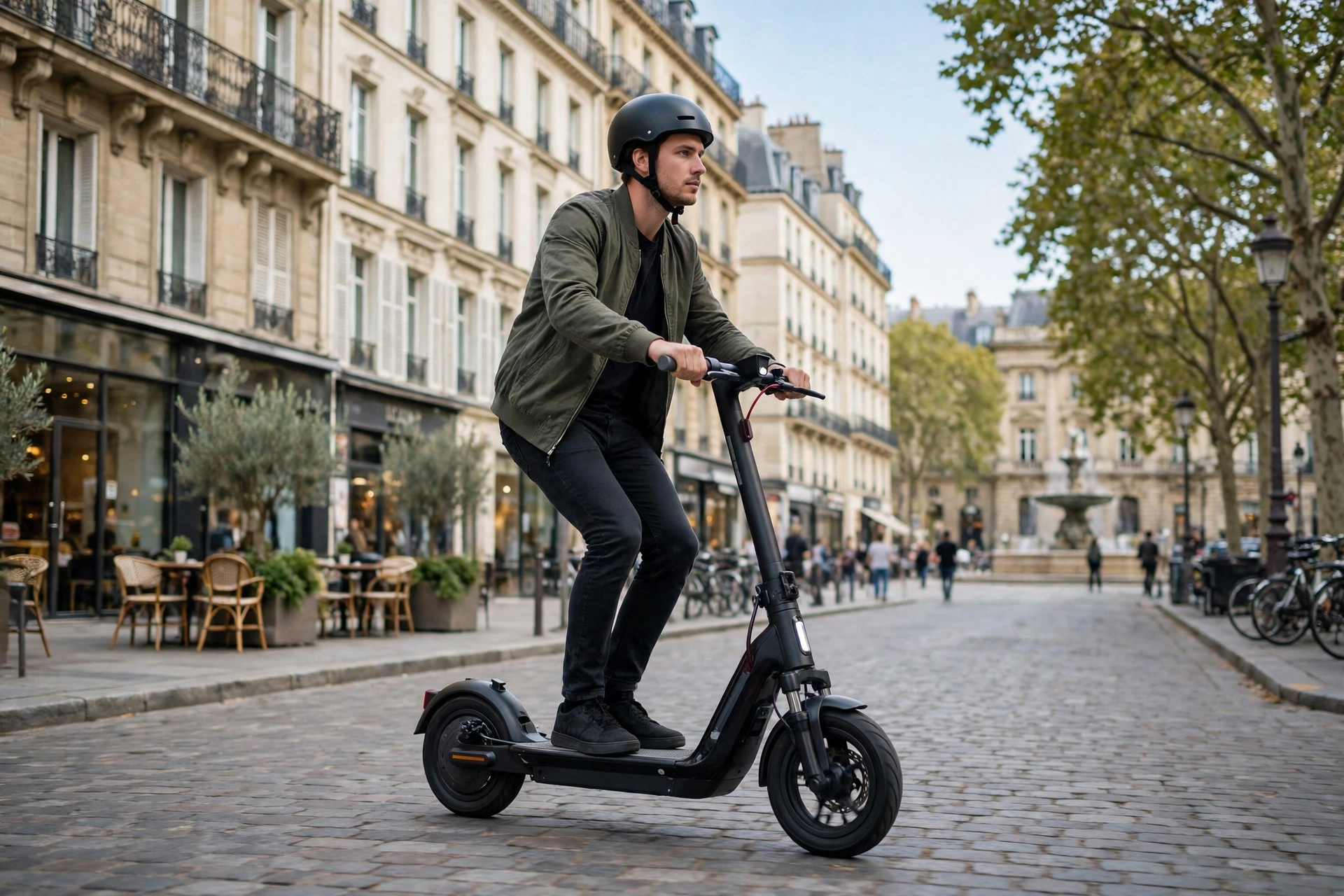 Navee N65i en una ruta urbana larga