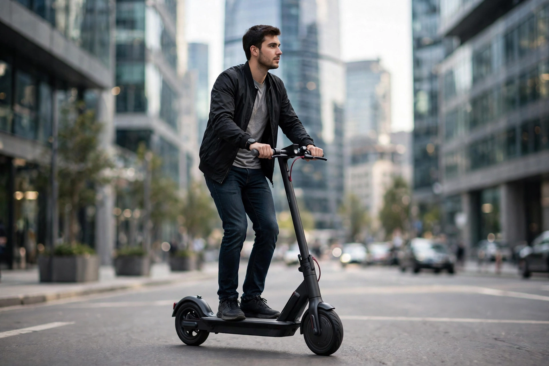 Navee ST3 Pro circulando por la ciudad