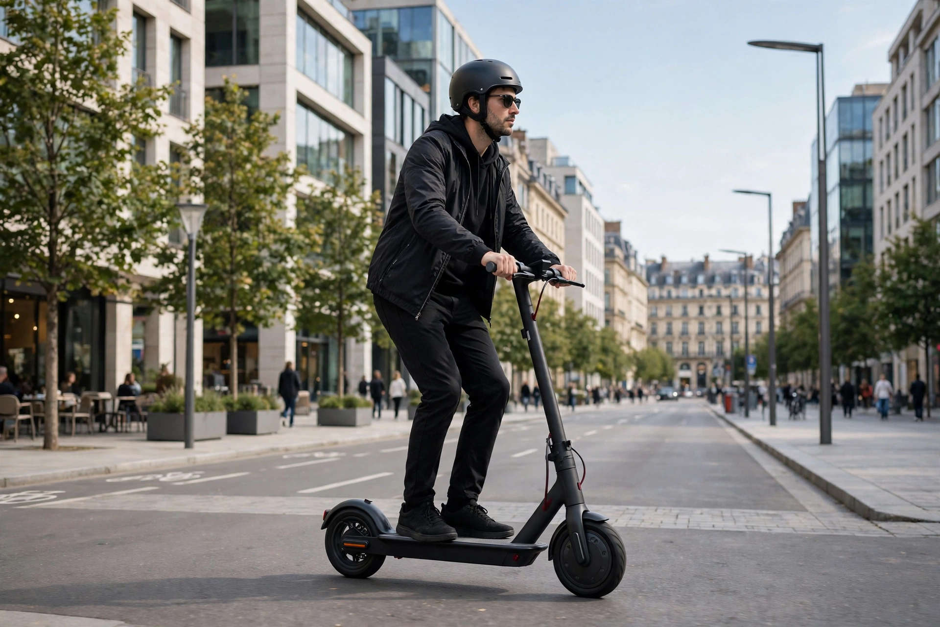 Navee V40i en una calle europea