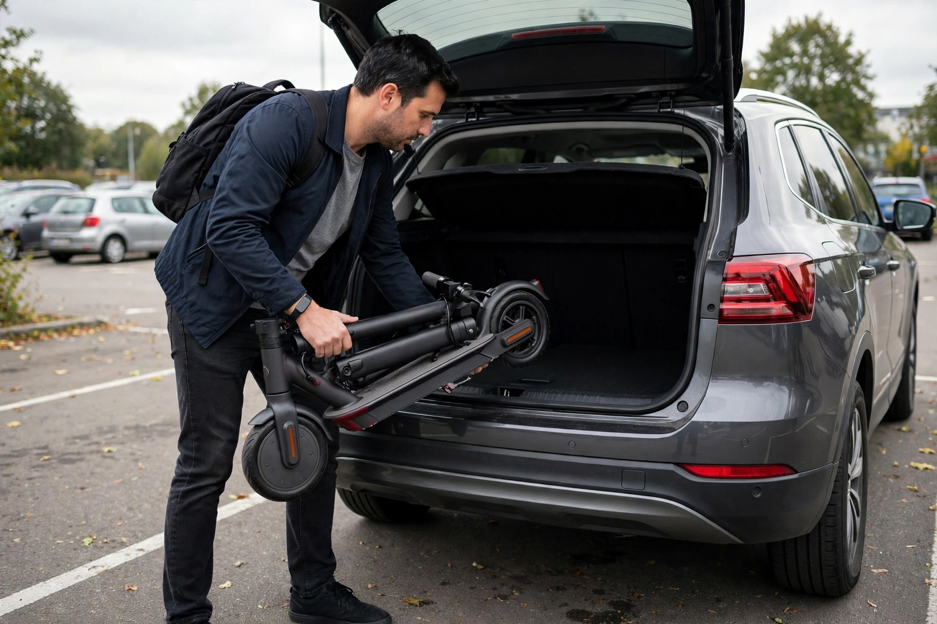 NIU KQi 200F circulando por la ciudad