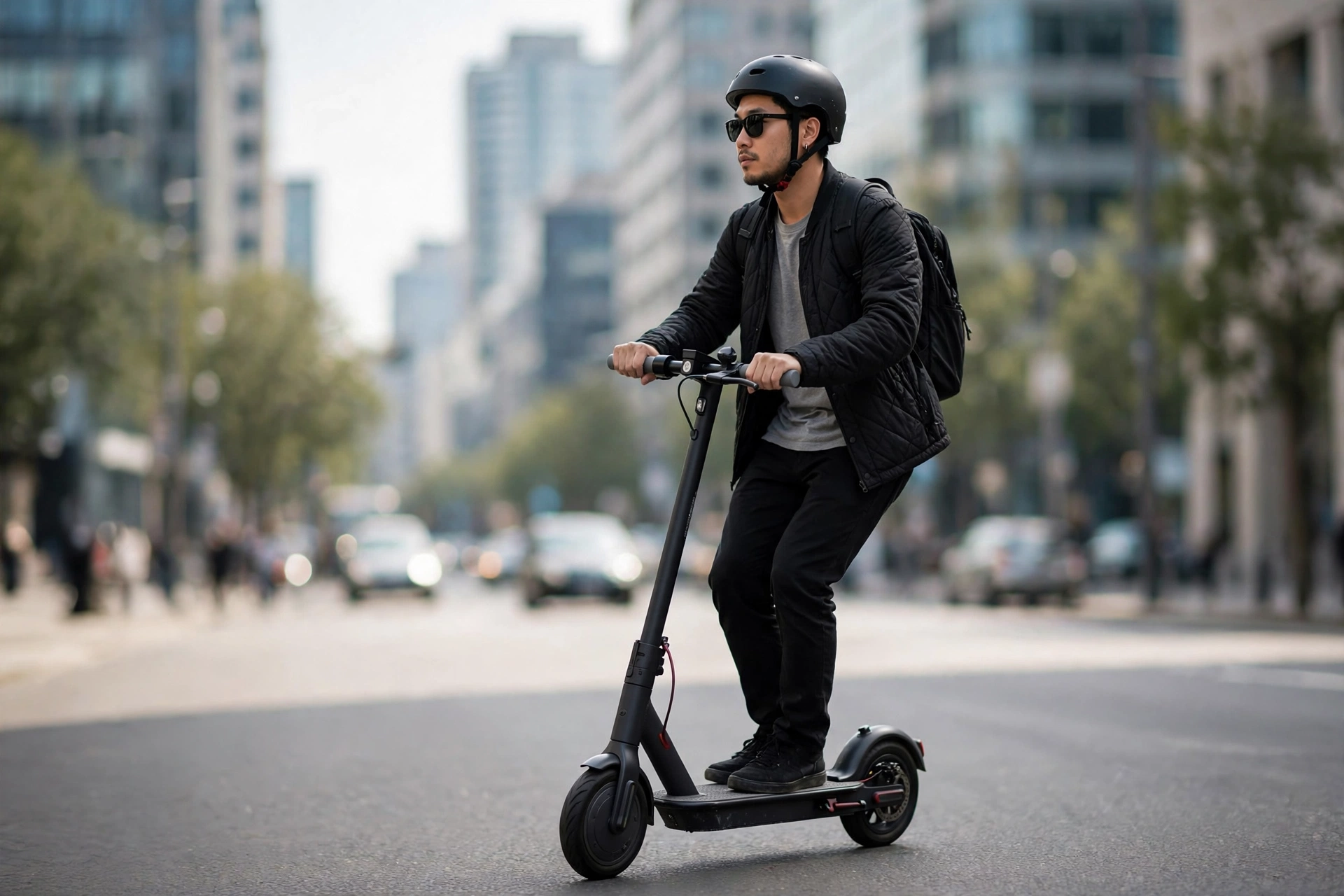 NIU KQi 300P circulando por la ciudad