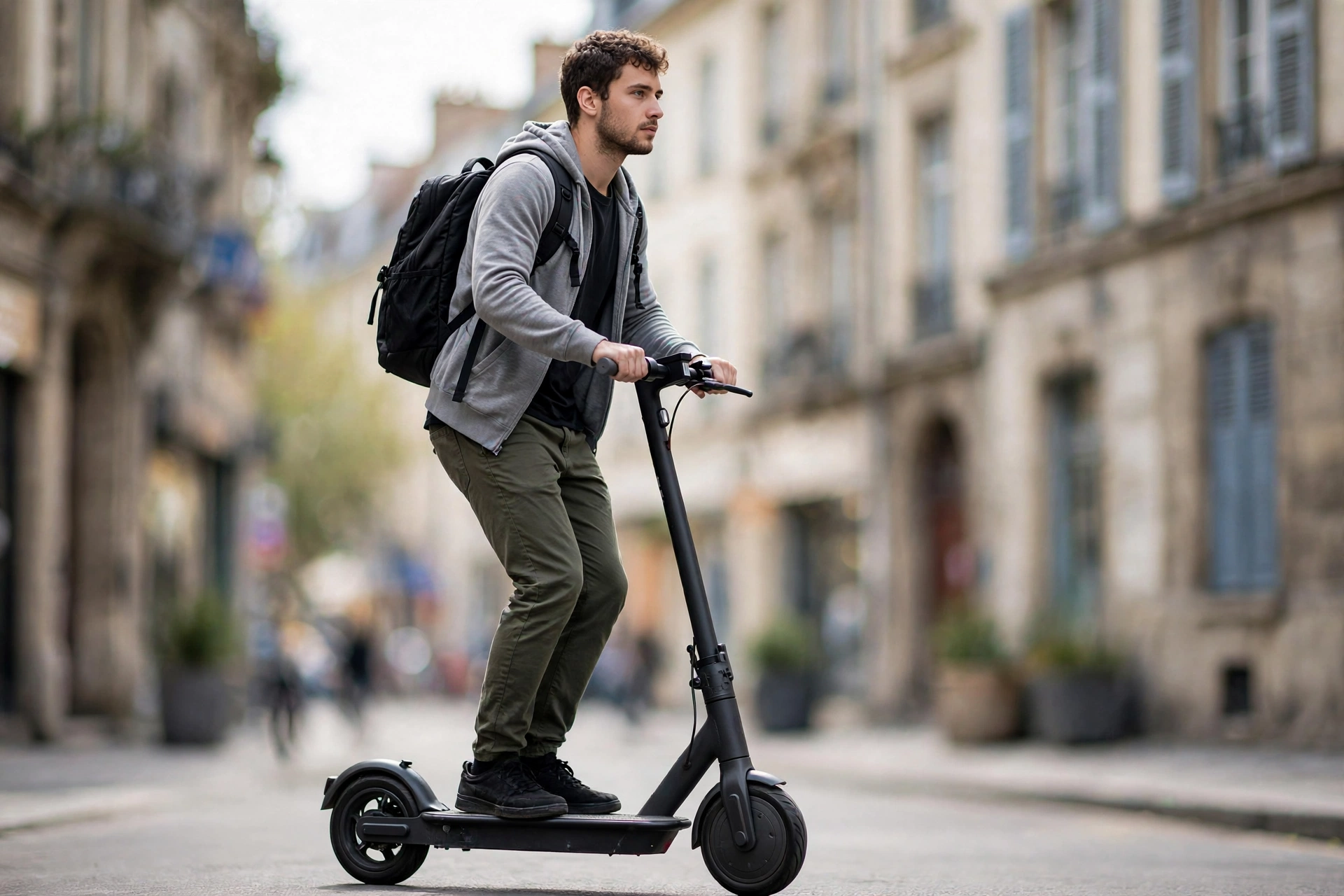 Segway Ninebot E2 Pro E en calle urbana