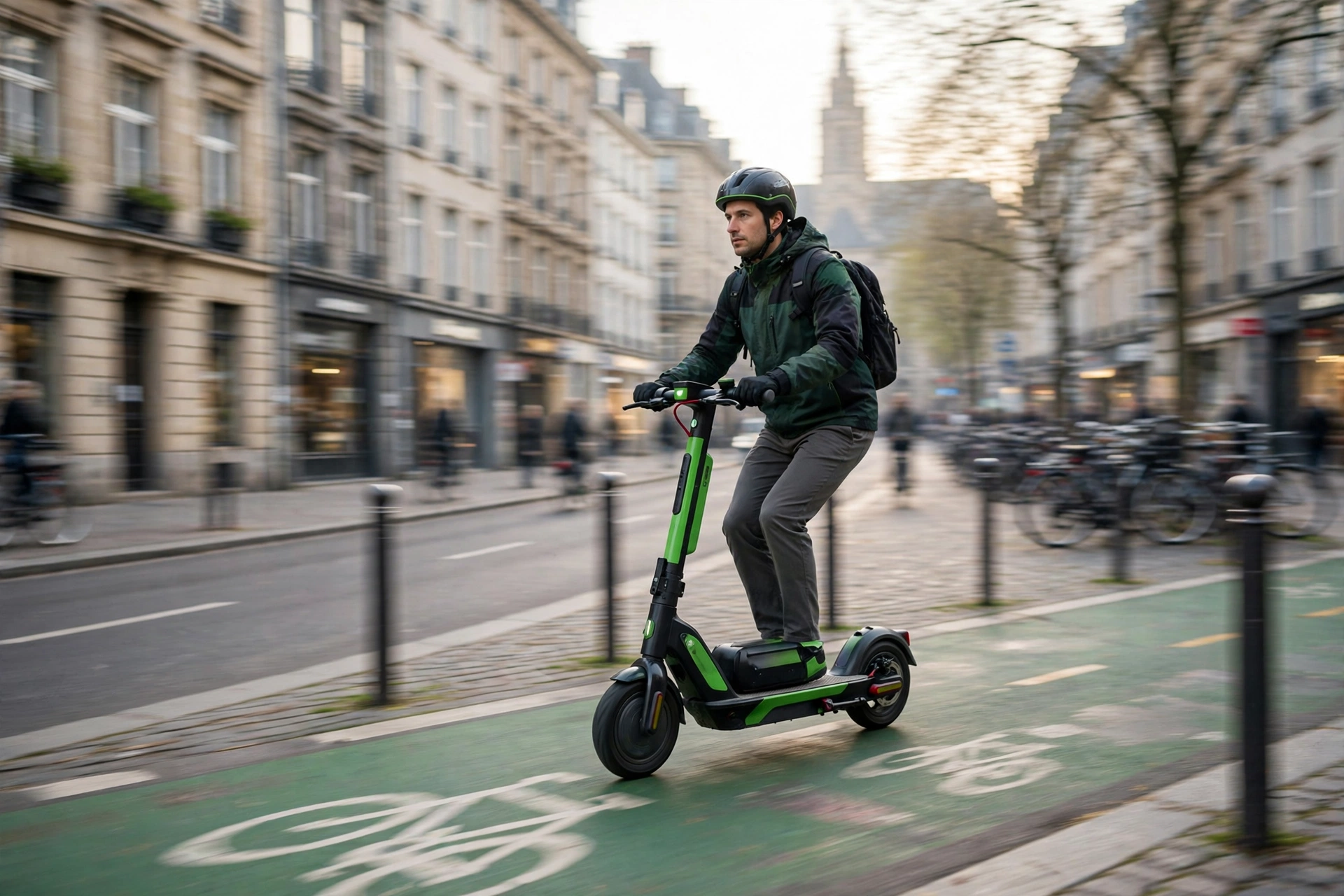 SoFlow SO4 Pro Gen 2 circulando por carril bici urbano