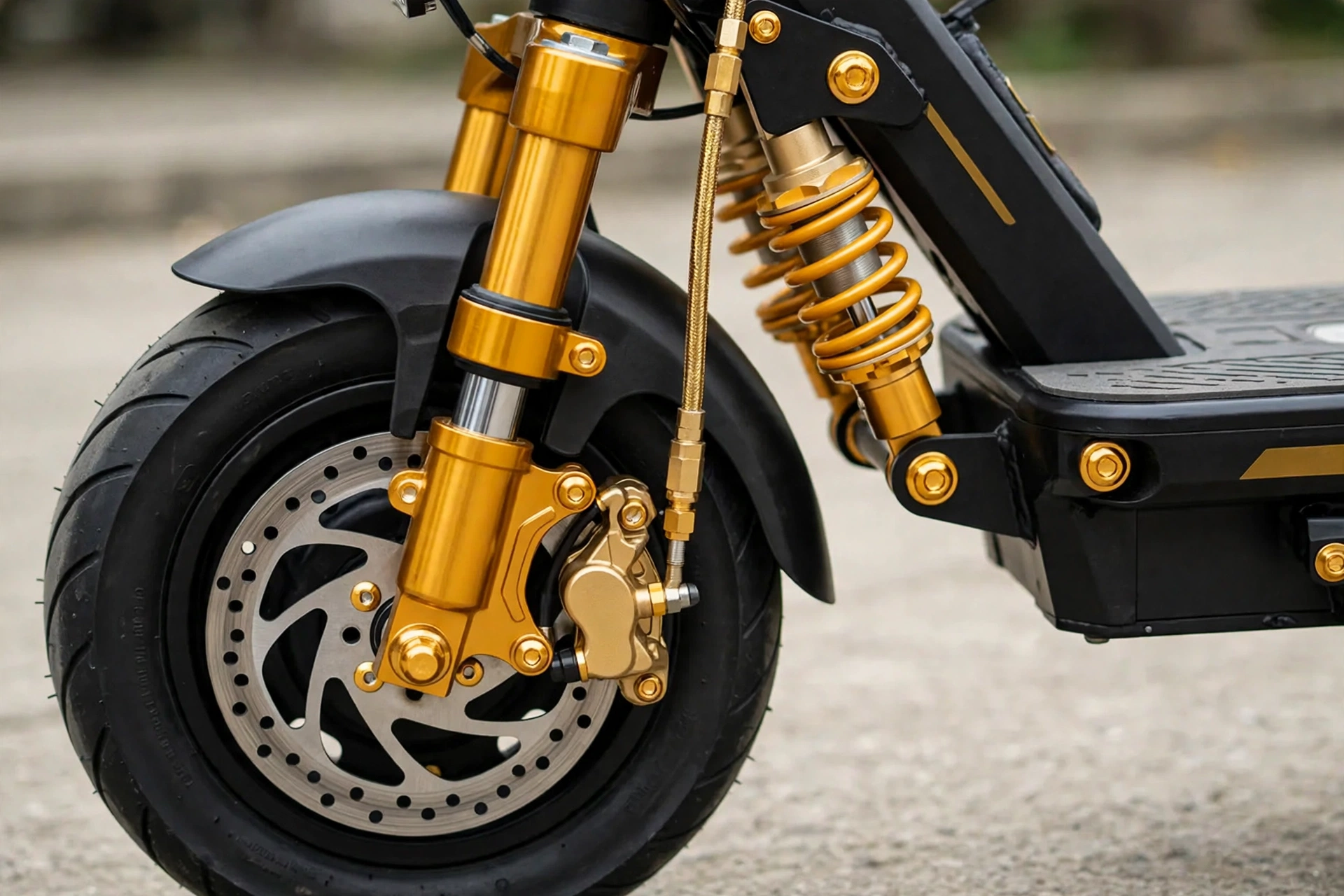 Detalle del chasis del Teverun Blade GT II