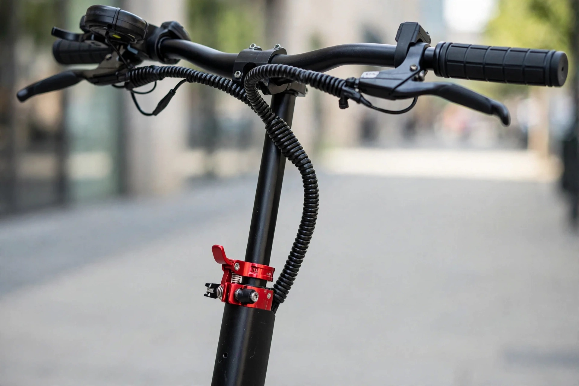 Detalle del Teverun Blade Q plegado