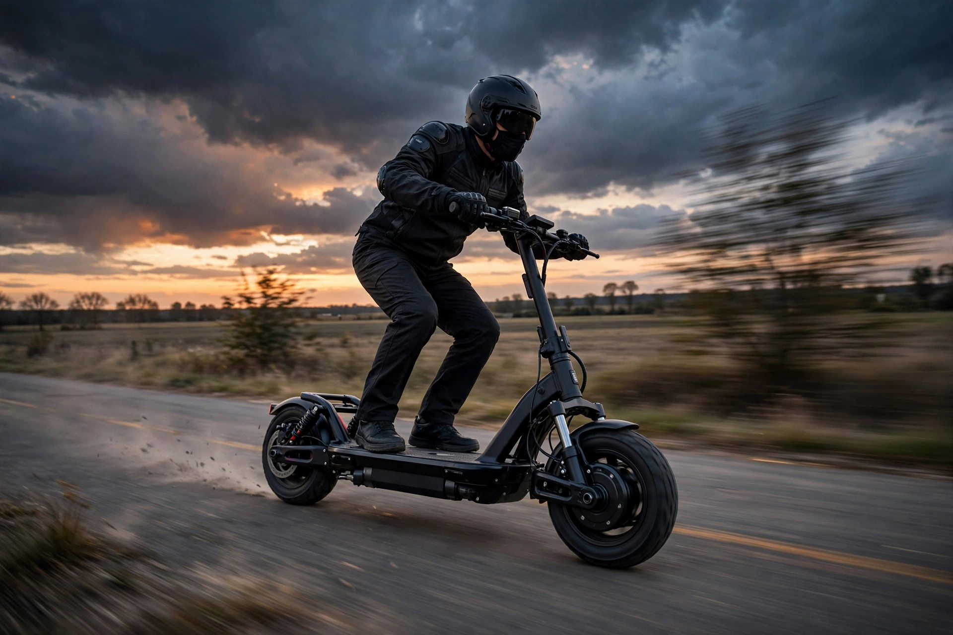 Urban Glide 1000GT 2x2 en una carretera secundaria