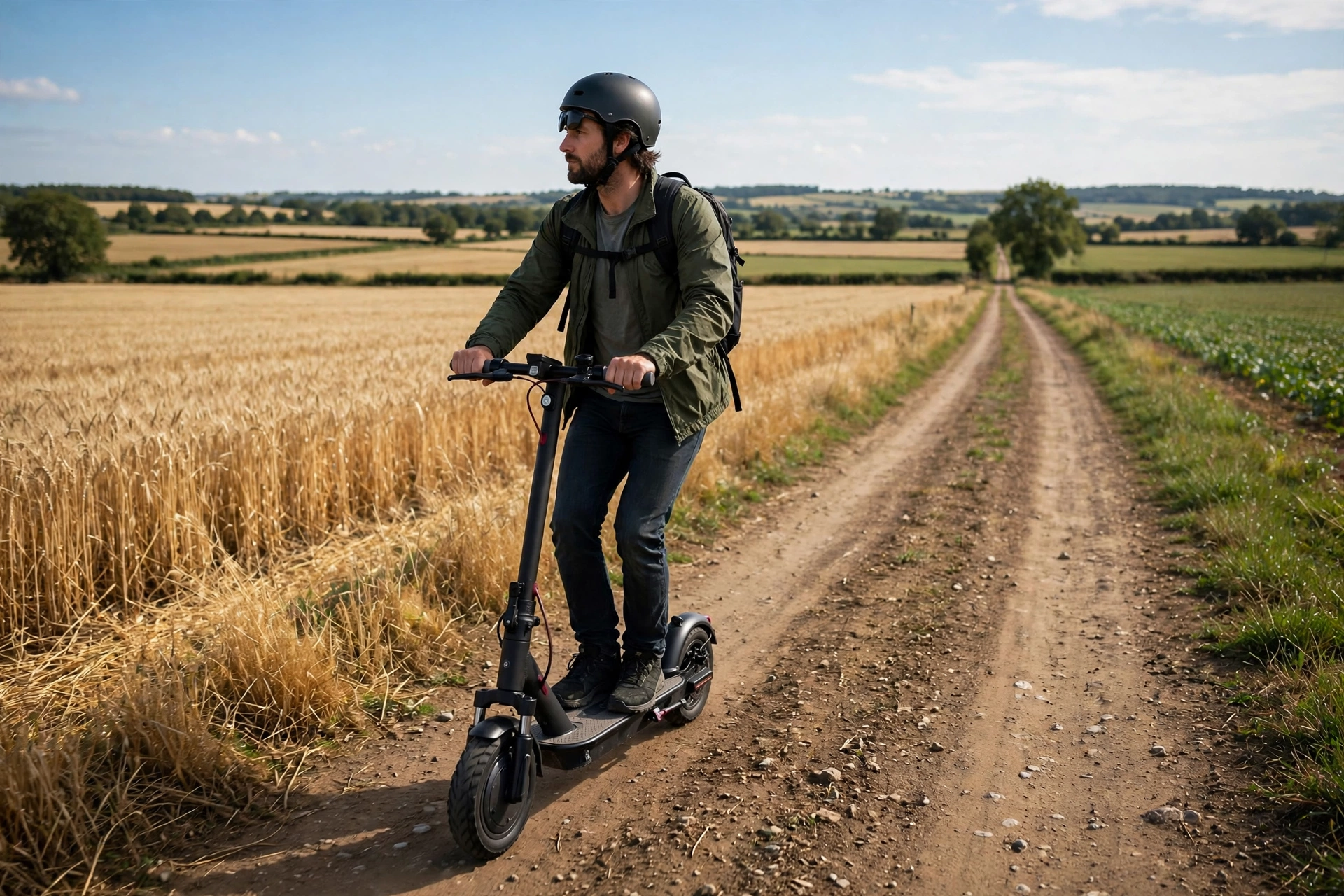 Urban Glide All Road 5 en un camino rural