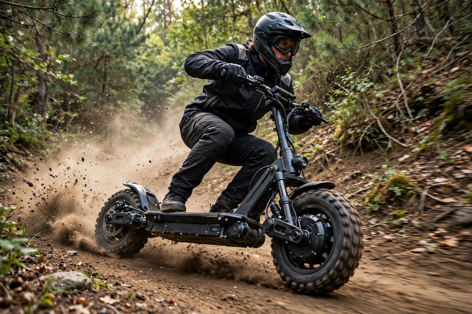 Urban Glide All Road 6 2x2 en un camino de tierra