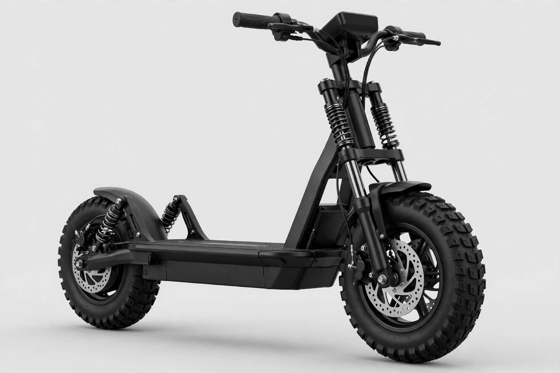 Urban Glide E-Cross Pro 2 negro con neumáticos todoterreno en estudio