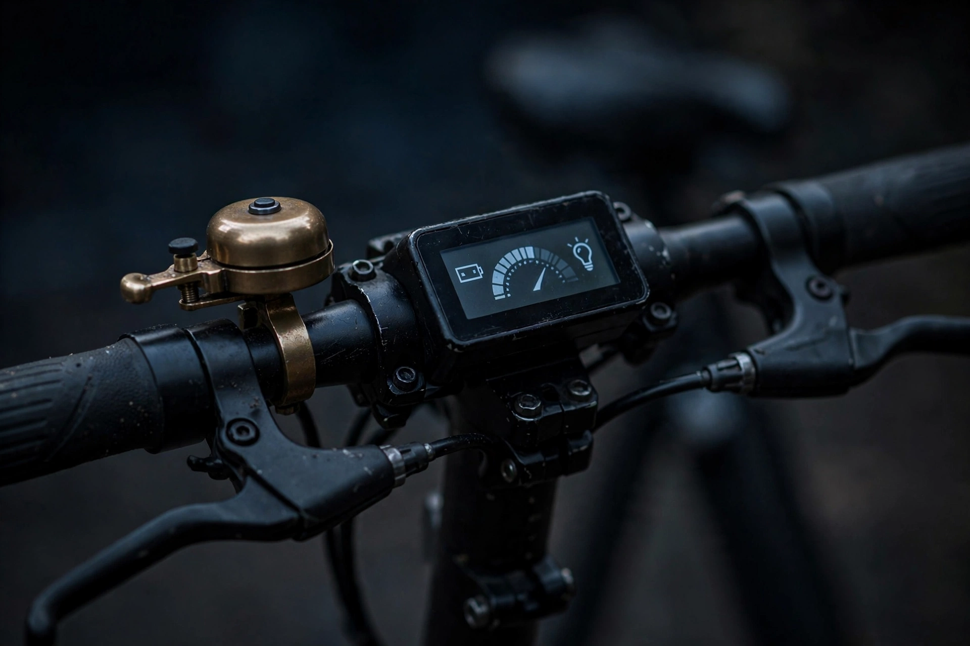 Detalle del manillar y la pantalla del Urban Glide E-Cross Pro 2