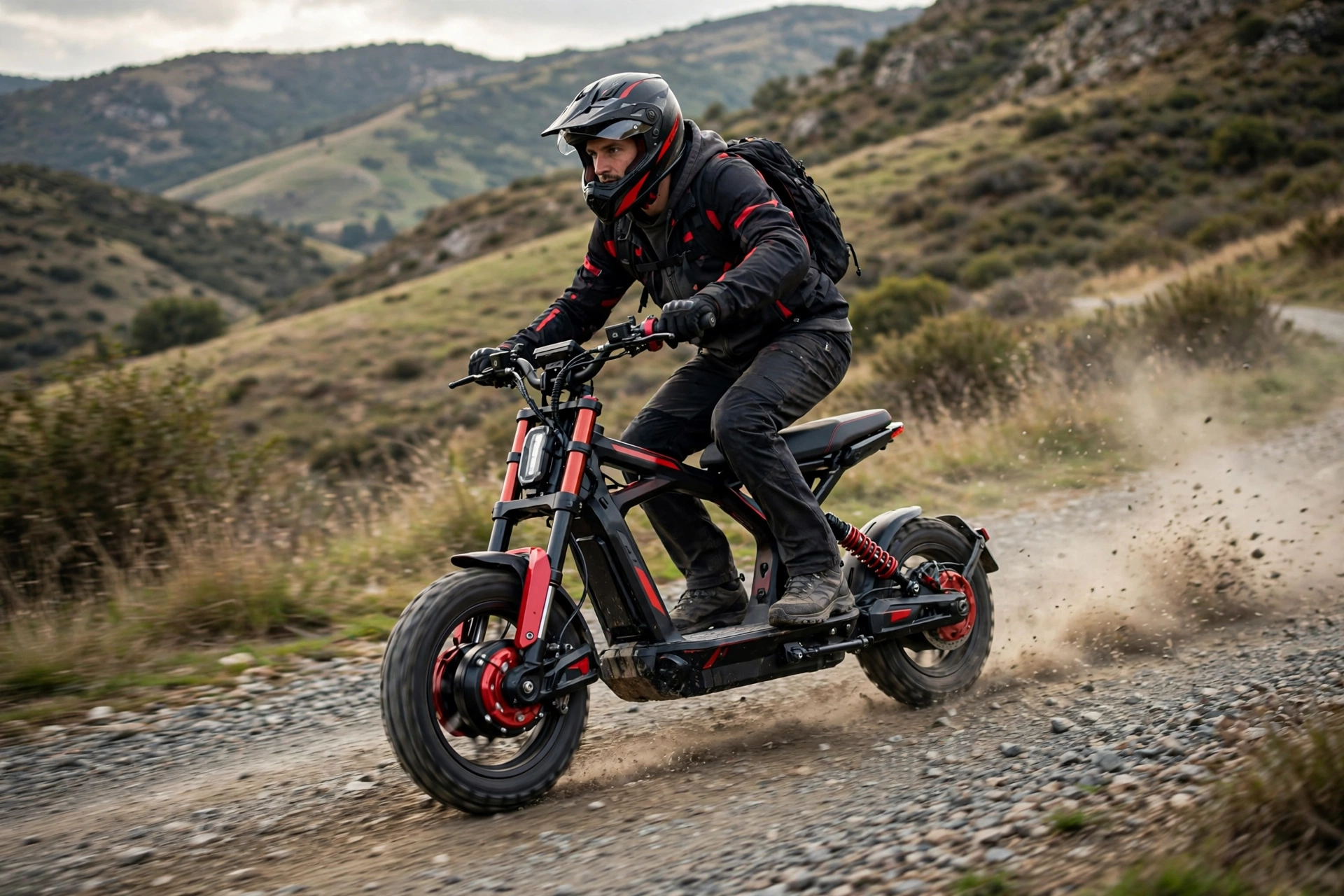 Urban Glide E-Cross Pro Boost 2 en un sendero