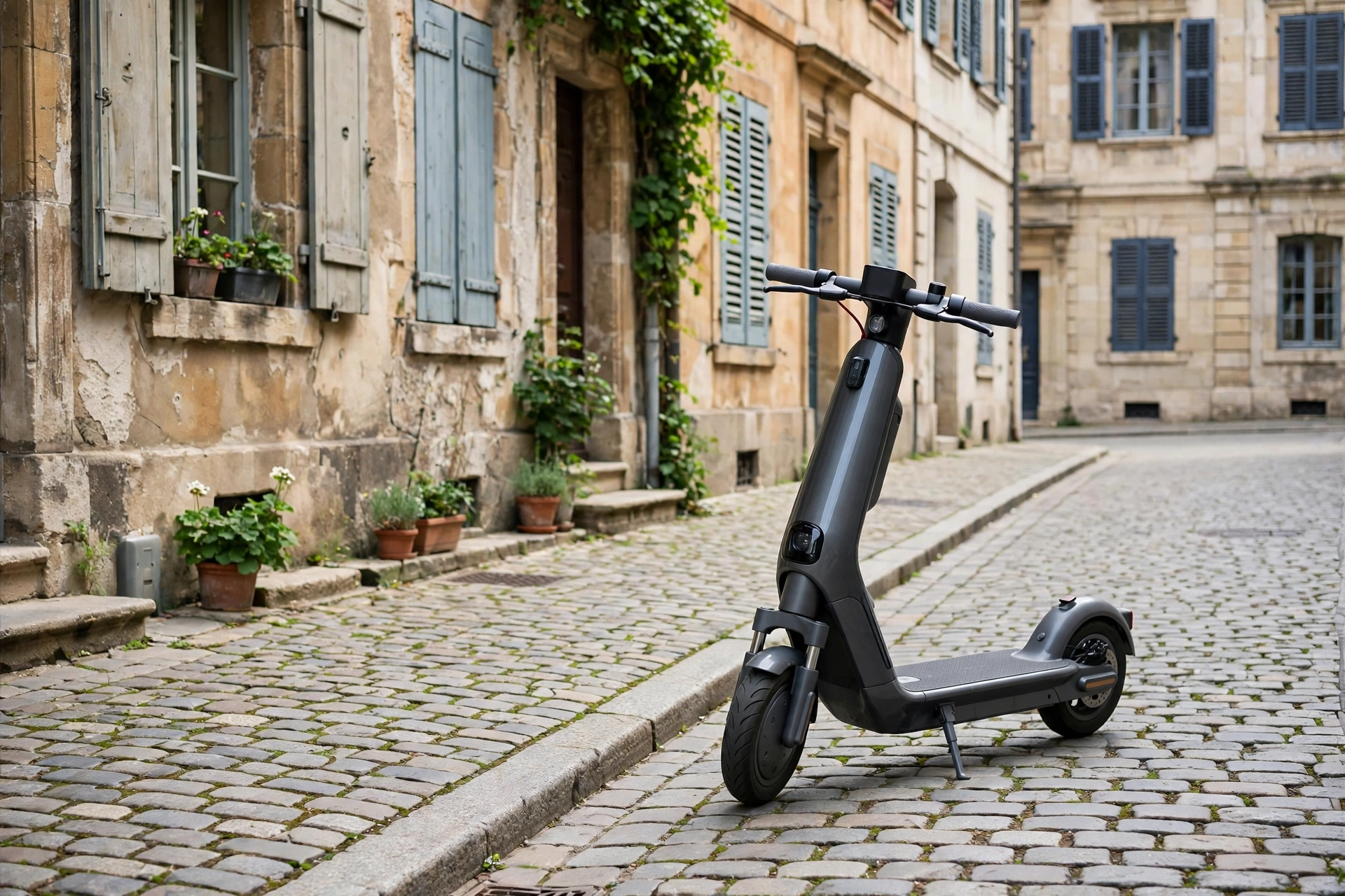 Urban Glide eCross Go aparcado en una calle europea