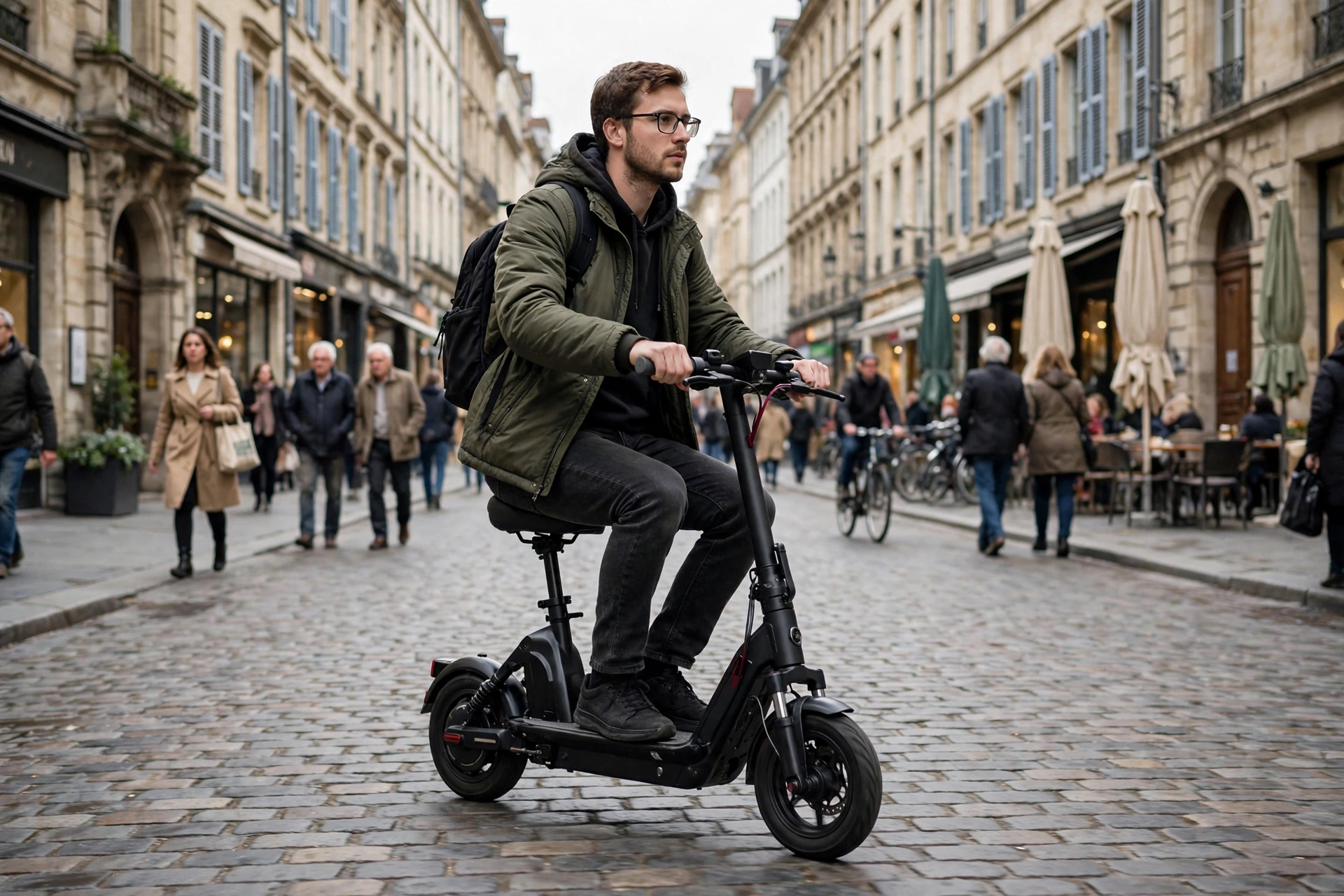 Urban Glide Ride 85 Evo en una calle del centro