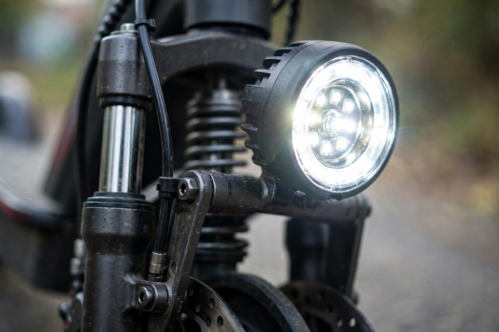 Detalle de las suspensiones del Urban Glide UrbanRide 85+