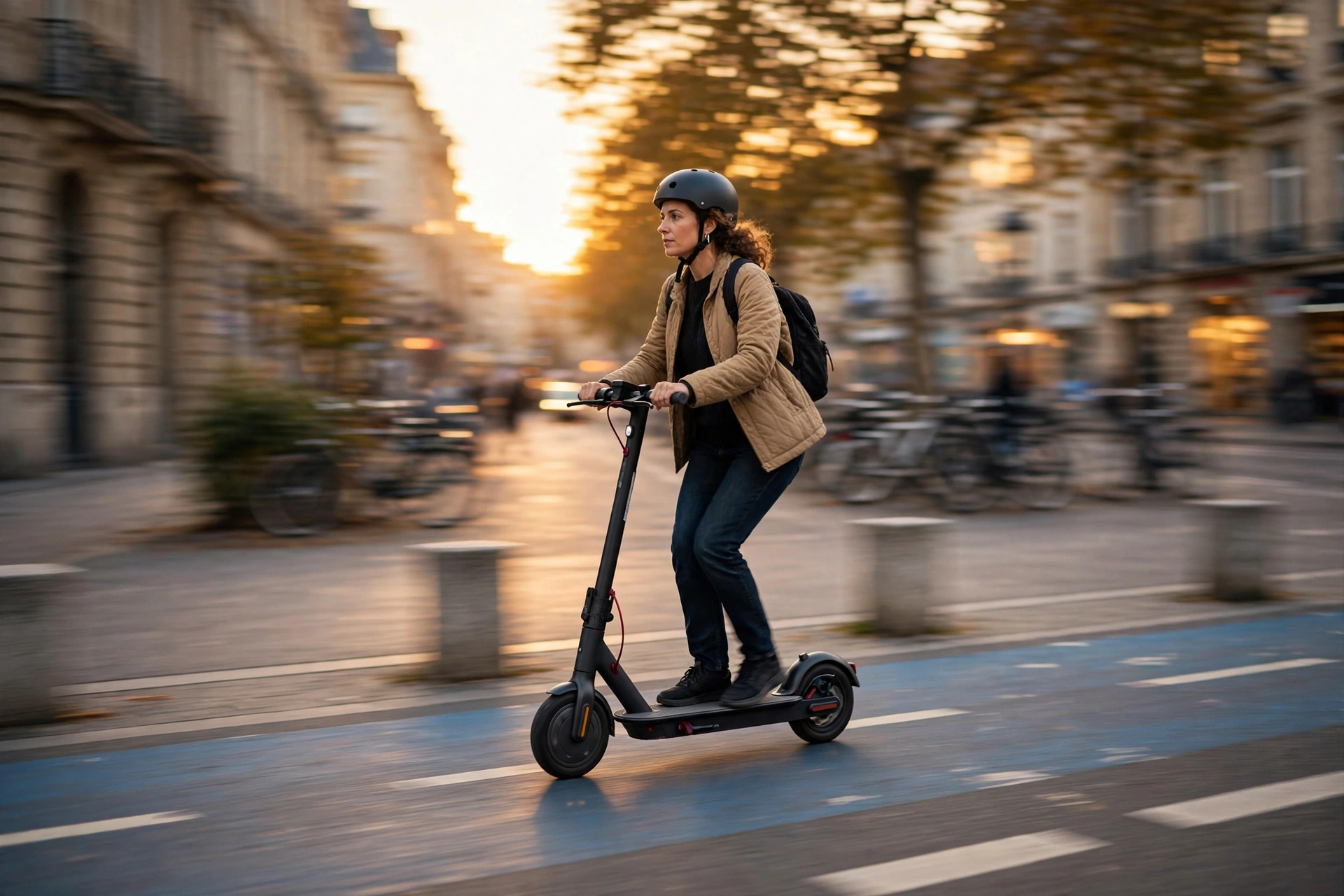 Xiaomi Electric Scooter 5 Max circulando por la ciudad