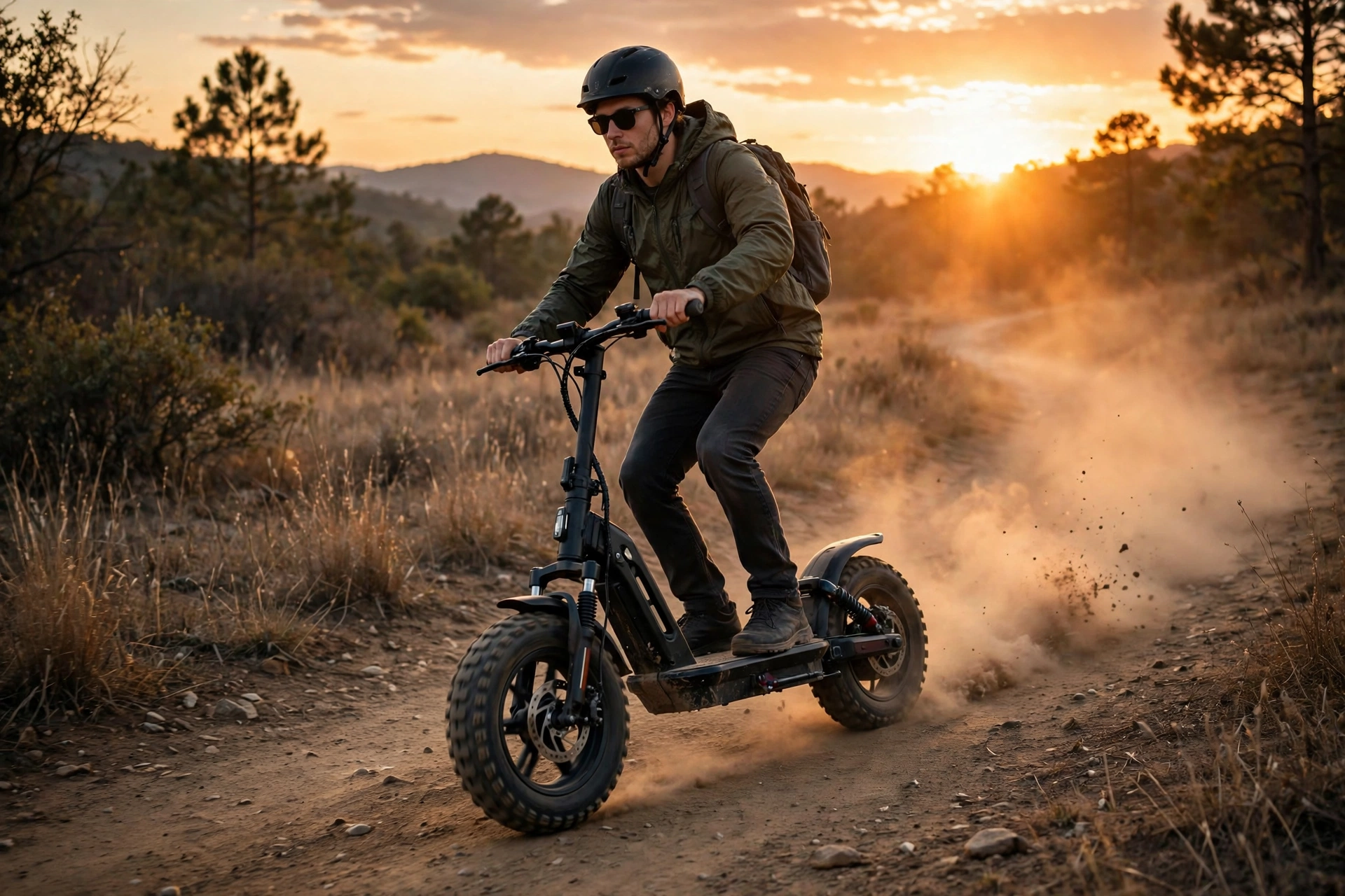 Xiaomi Electric Scooter 6 Pro en camino de tierra