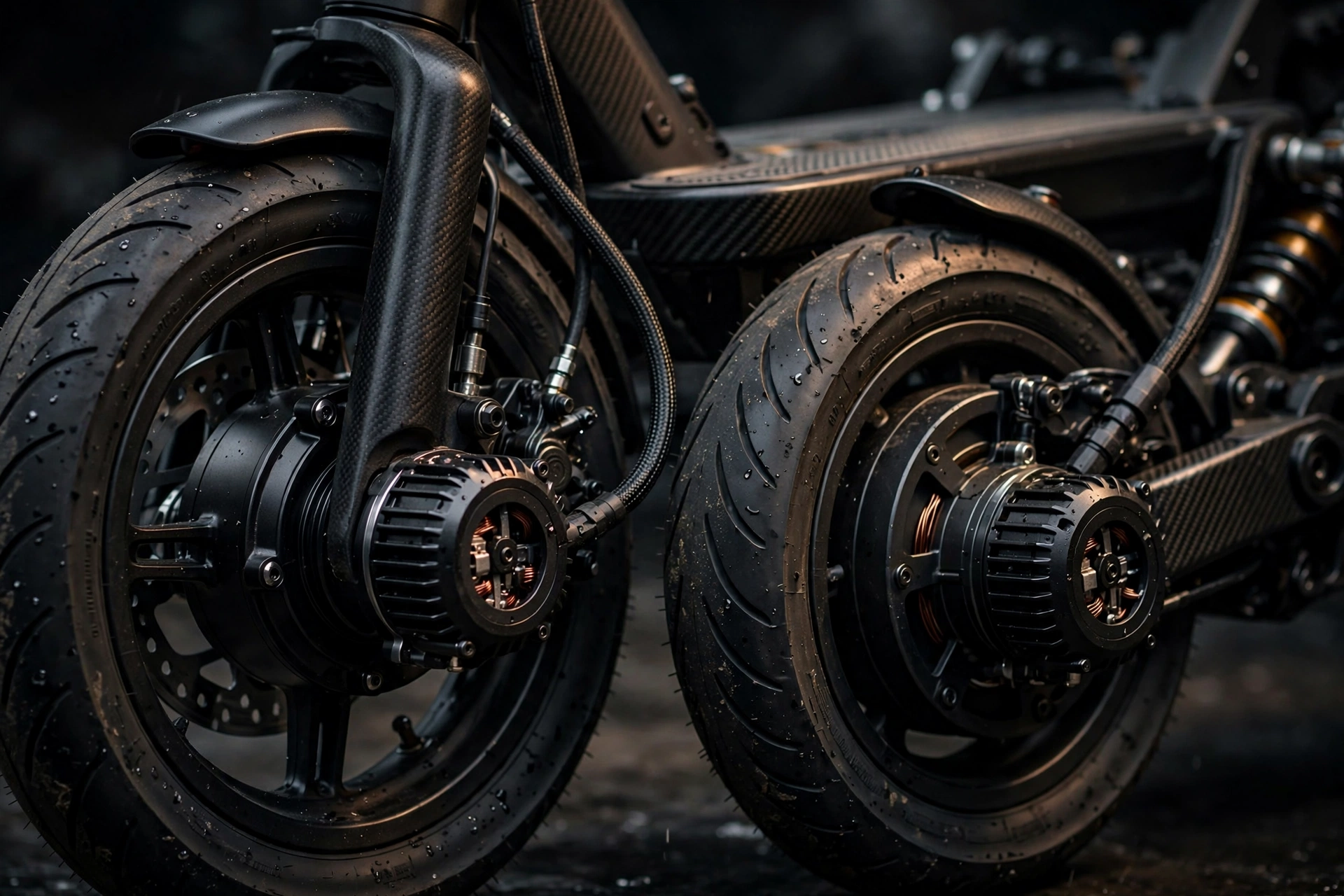 Detalle del doble motor del Zwheel ZWolf Duo
