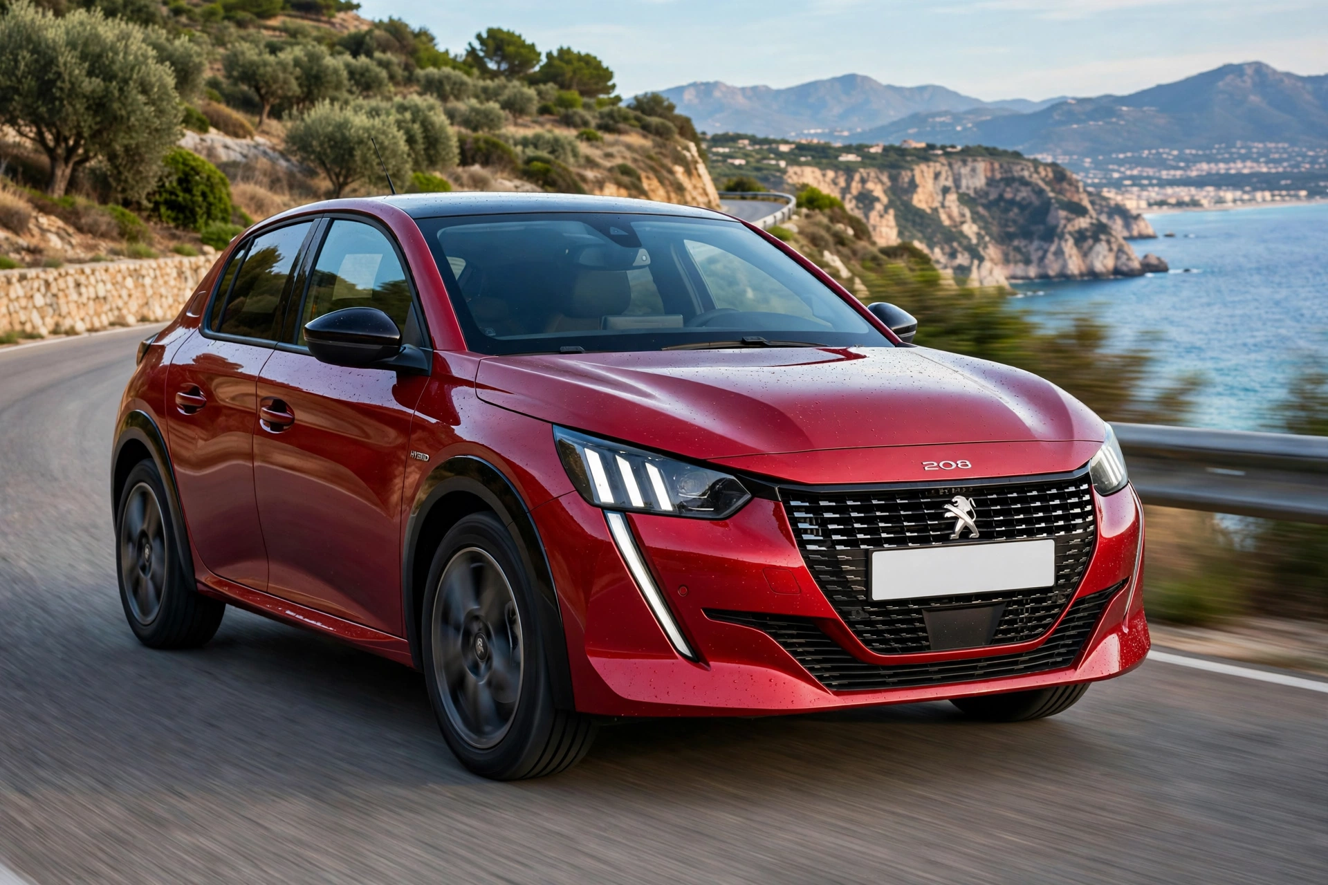 Peugeot 208 Hybrid 110, tres cuartos delantero