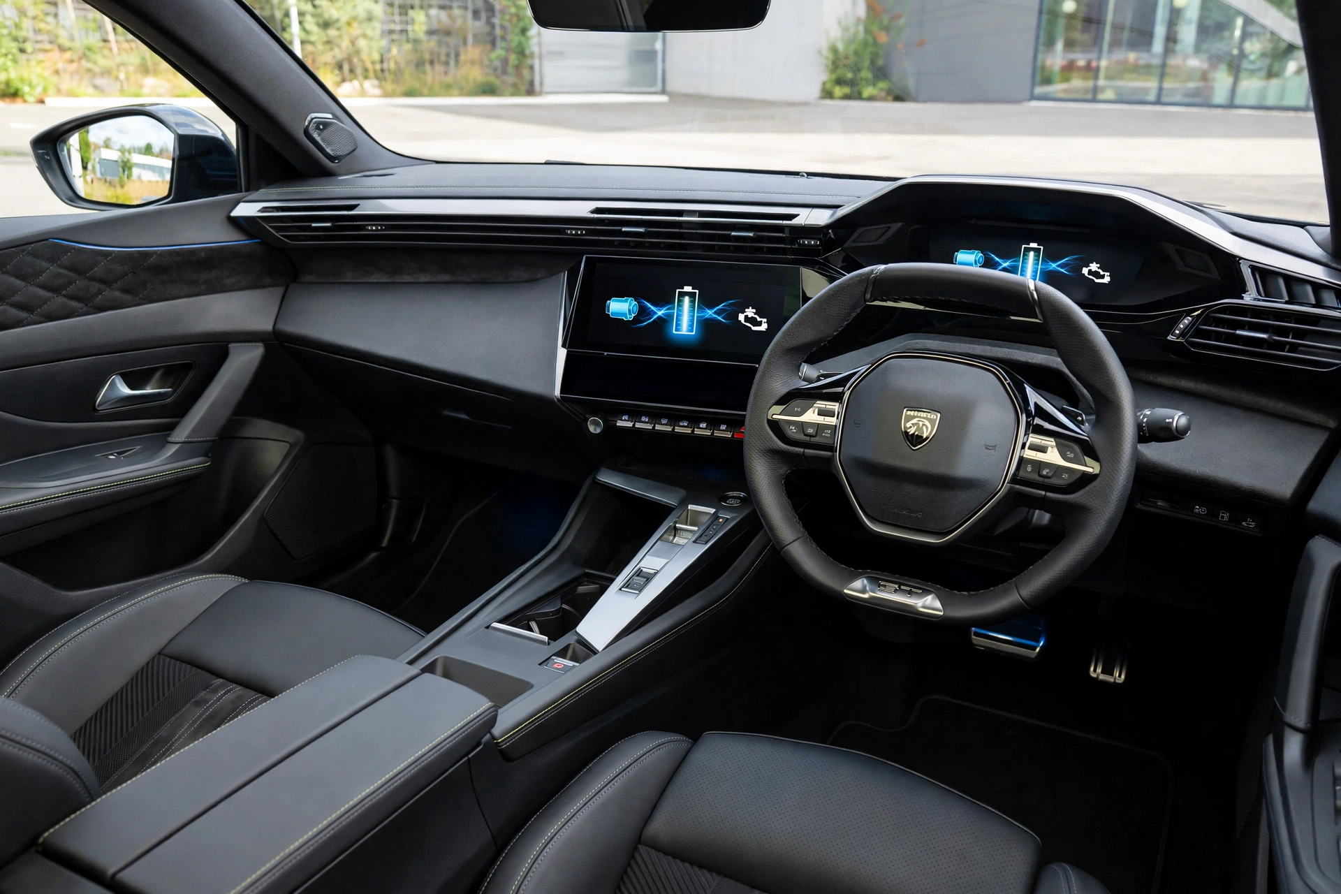 Interior oficial del Peugeot 408 Plug-In Hybrid 240 e-DCS7
