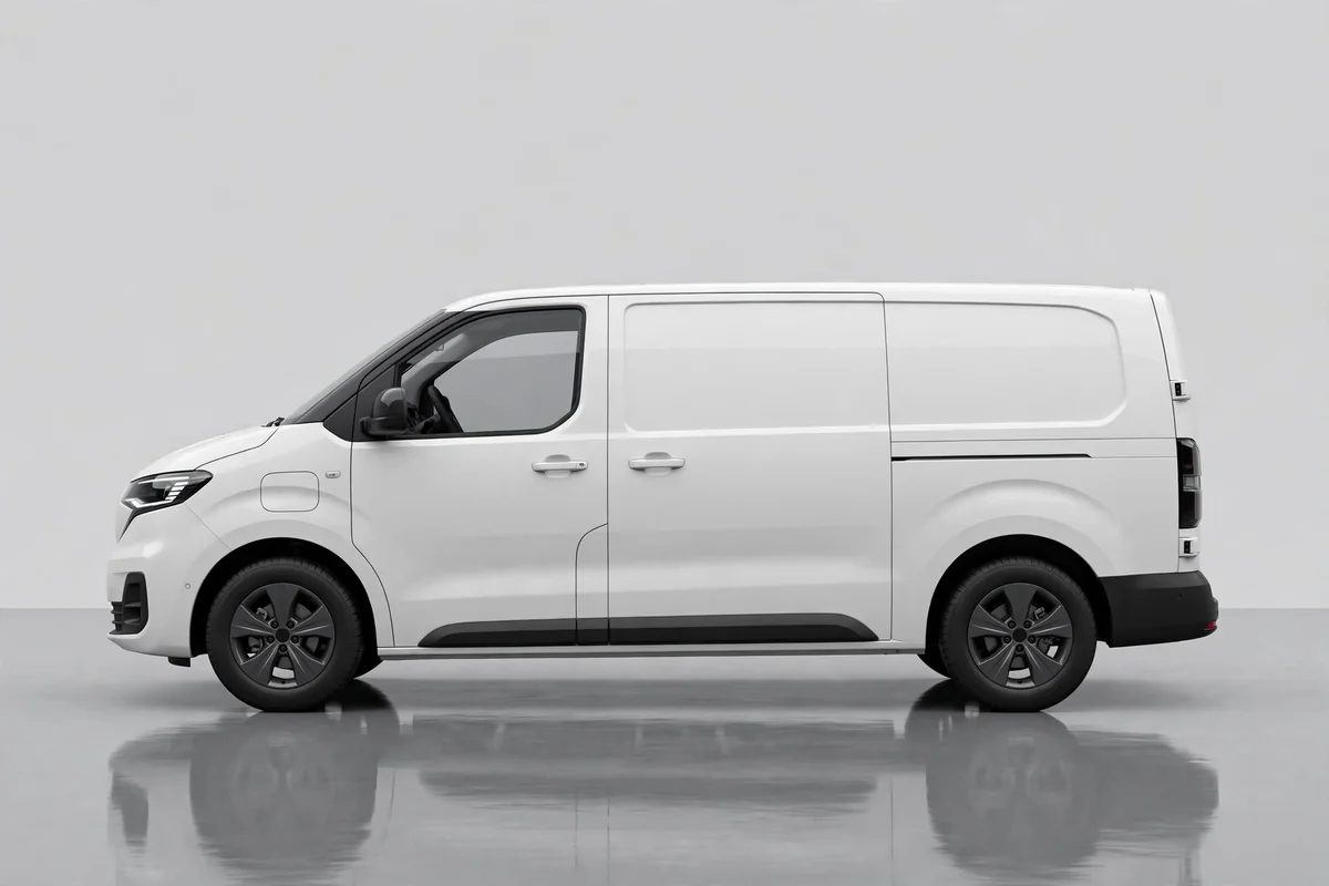 Peugeot E-Expert, vista lateral en estudio