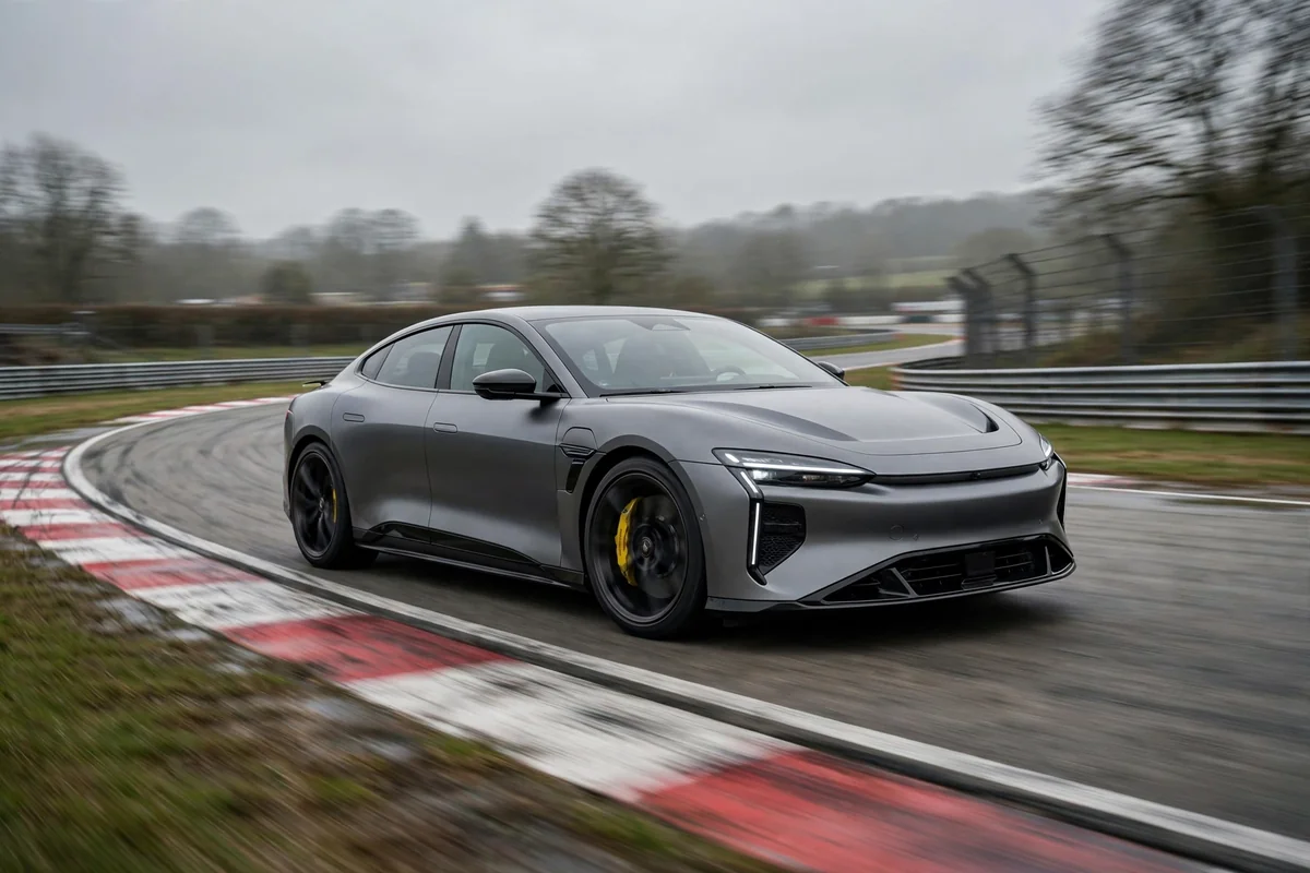 Polestar 2 Performance berlina eléctrica deportiva en circuito