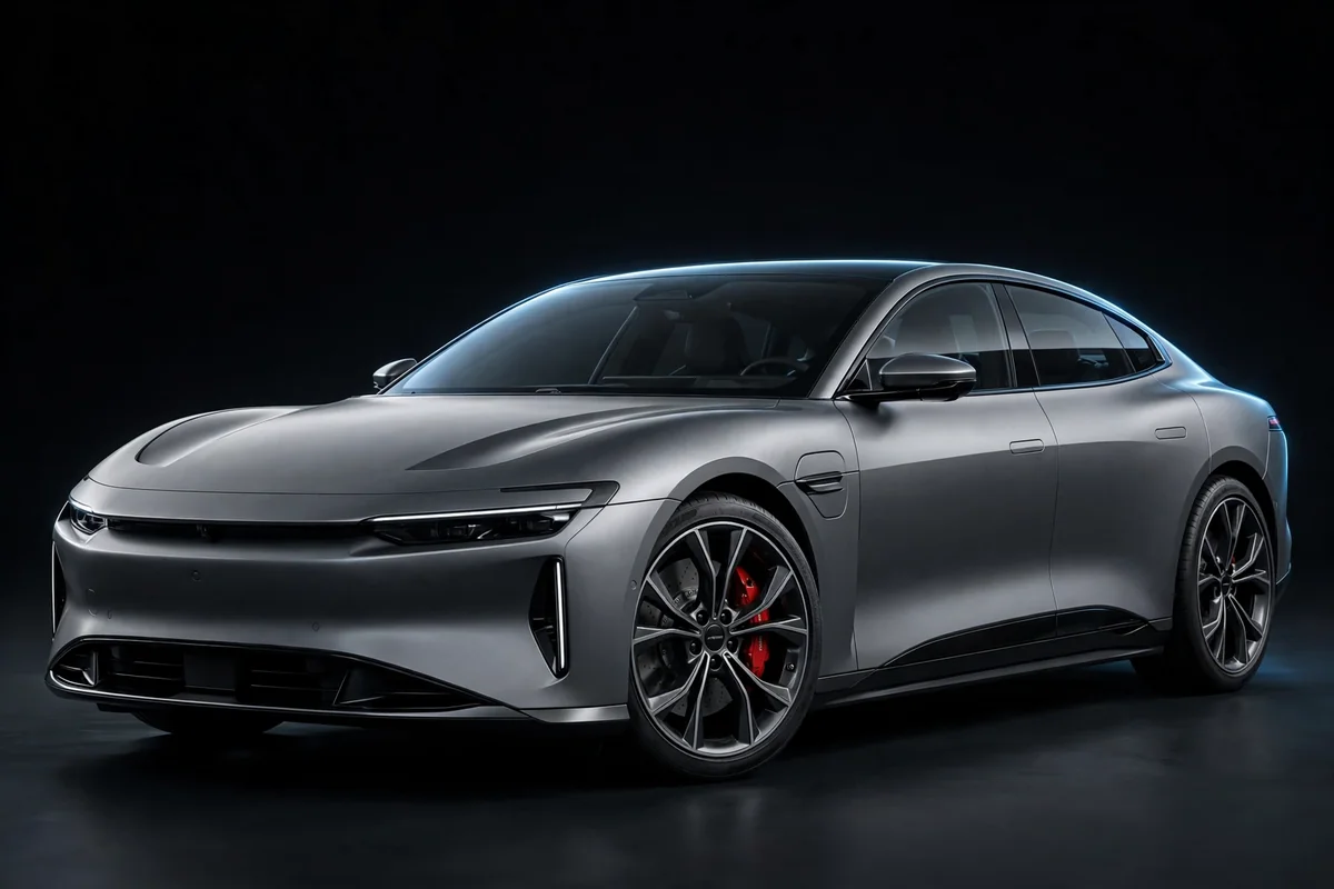 Polestar 2 Performance berlina eléctrica, vista tres cuartos delantera