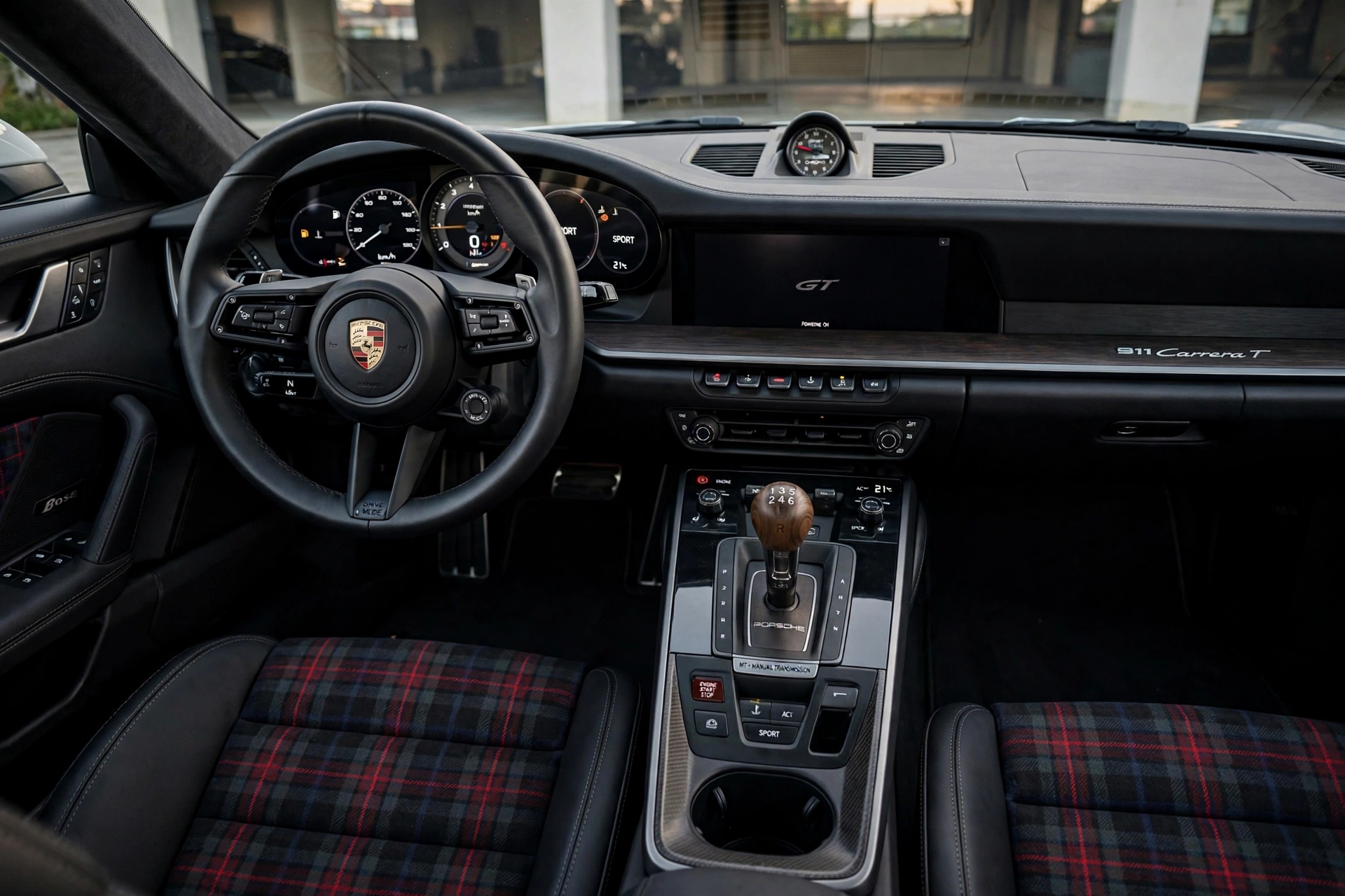 Interior oficial del Porsche 911 Carrera T