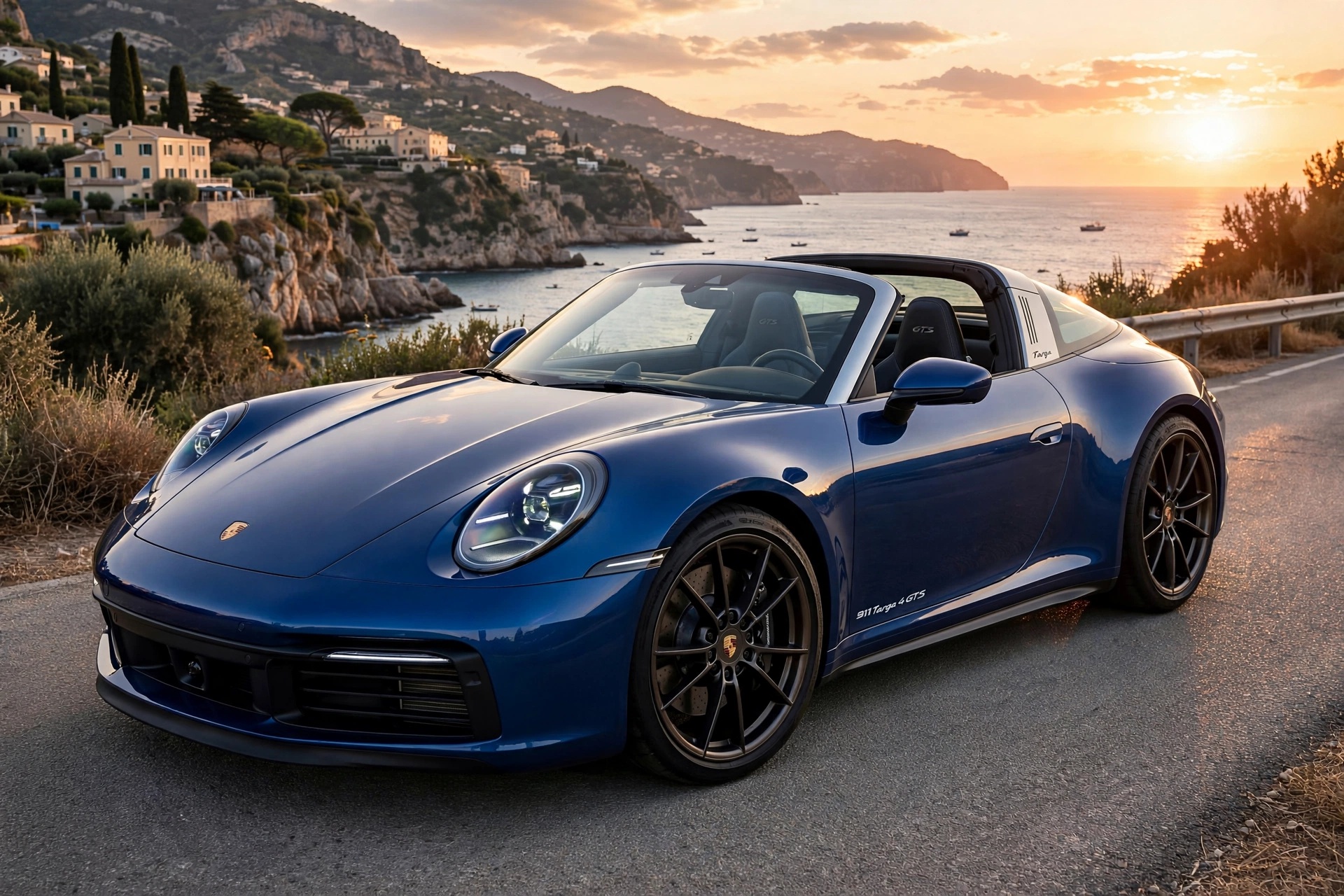 Porsche 911 Targa 4 GTS 2026 en la costa