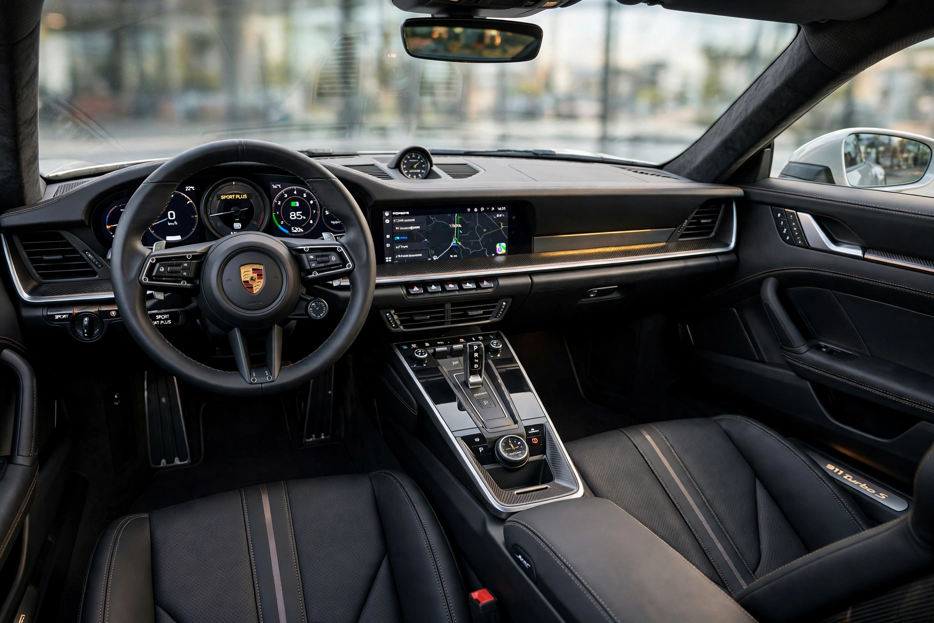 Interior del Porsche 911 Turbo S 2026