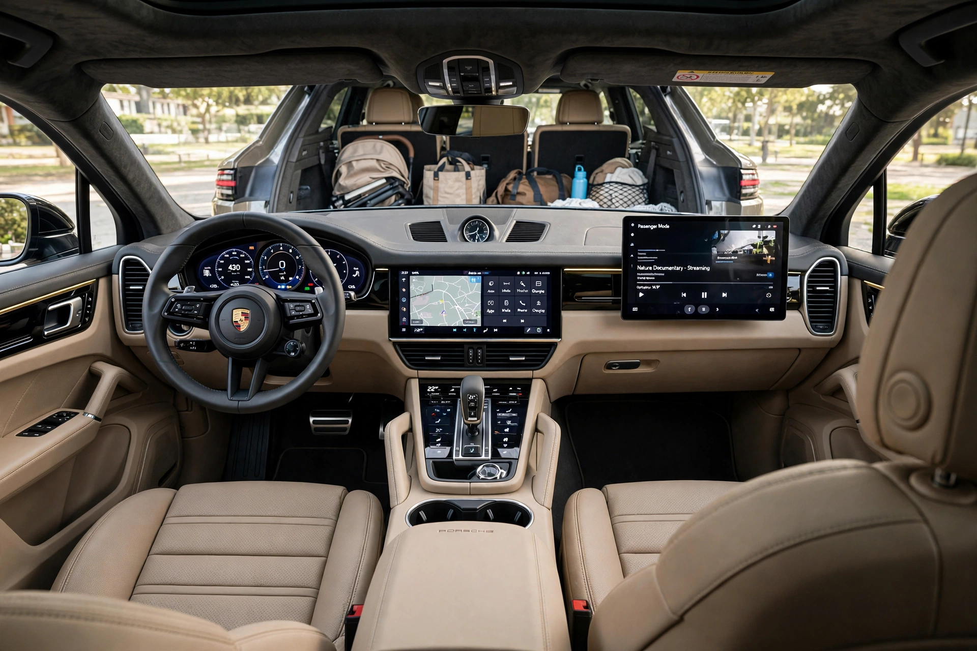 Interior del Porsche Cayenne 2026