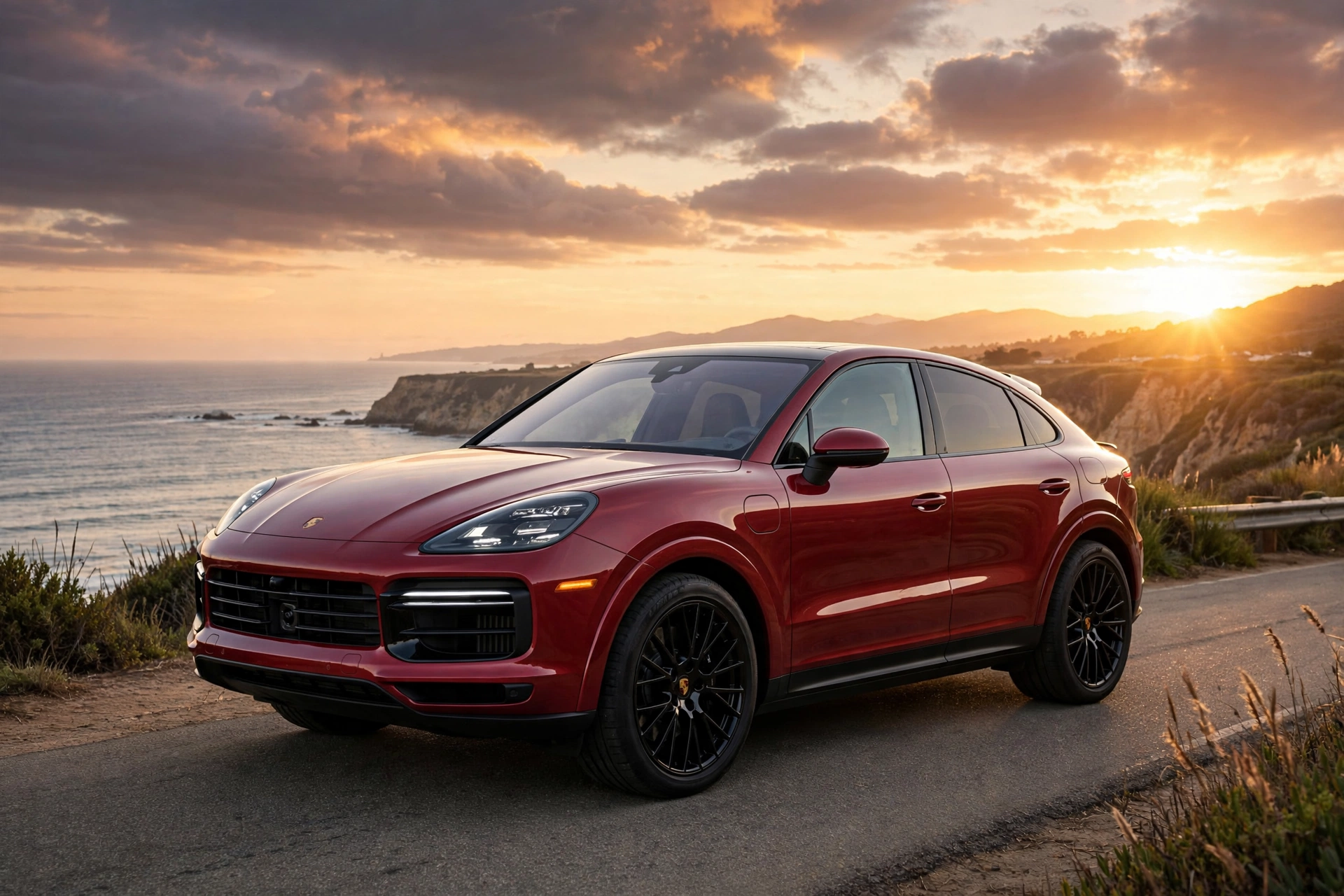 Porsche Cayenne Coupé 2026 en ciudad