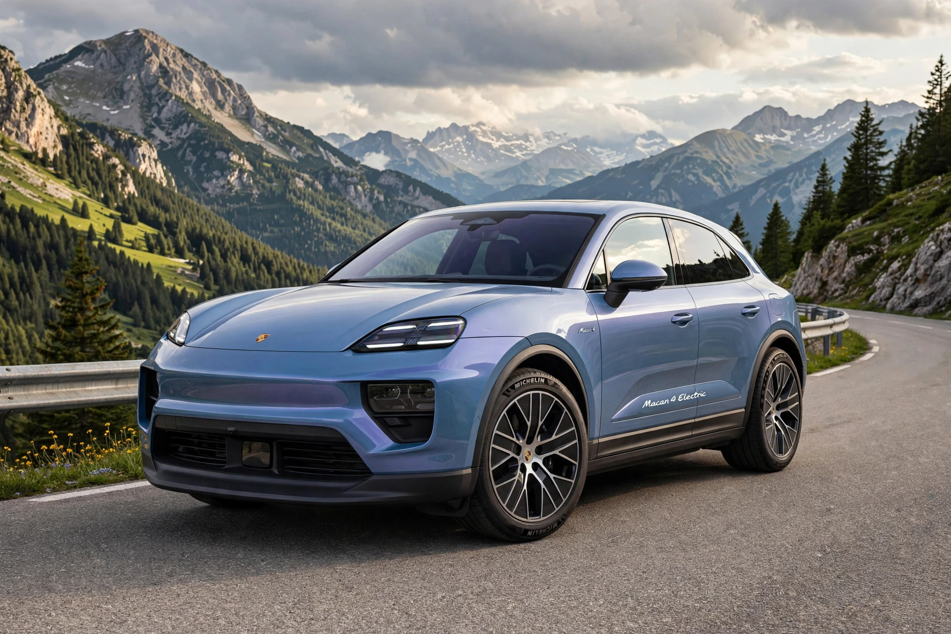 Porsche Macan 4 Electric 2026 en carretera