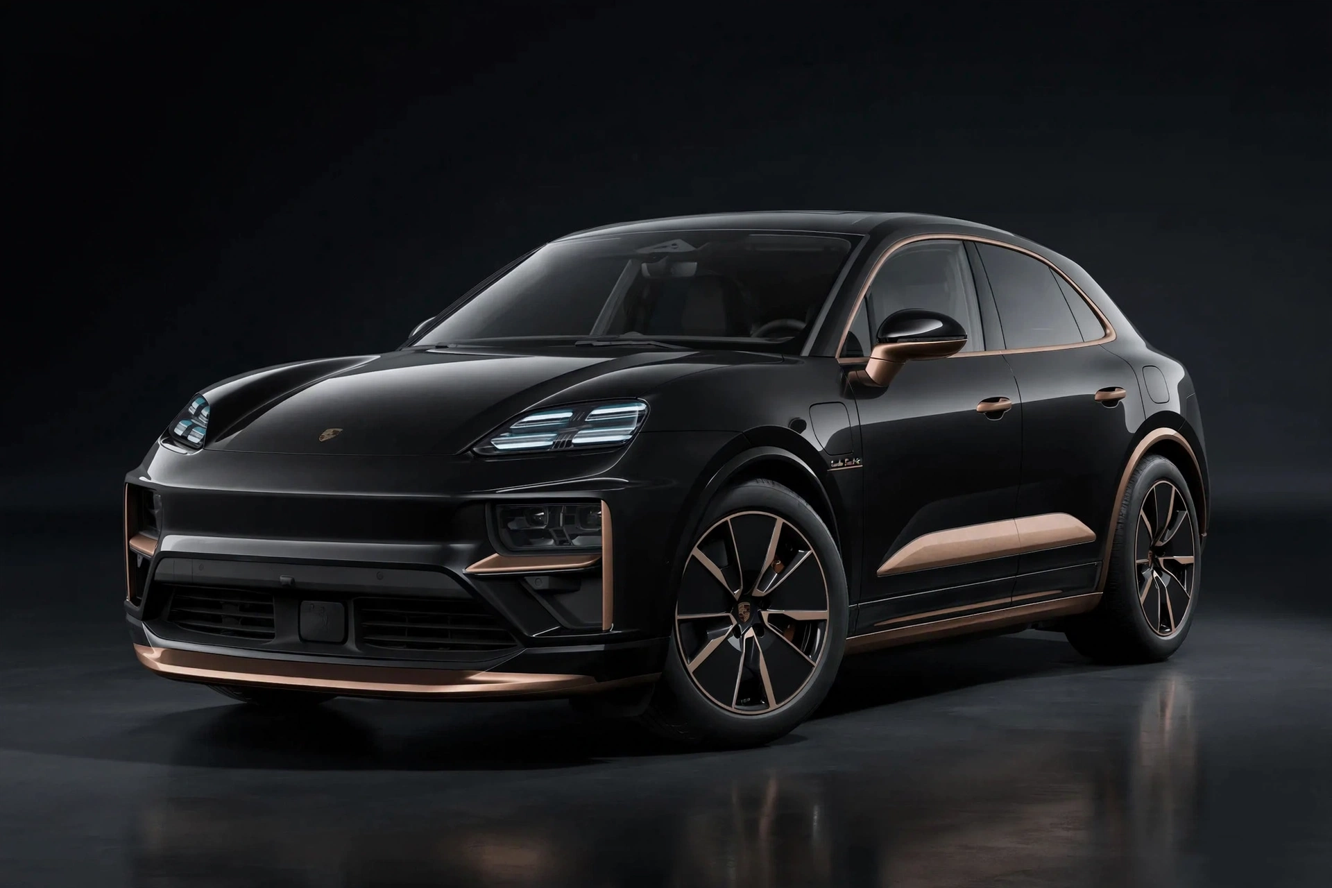 Porsche Macan Turbo Electric 2026, vista frontal