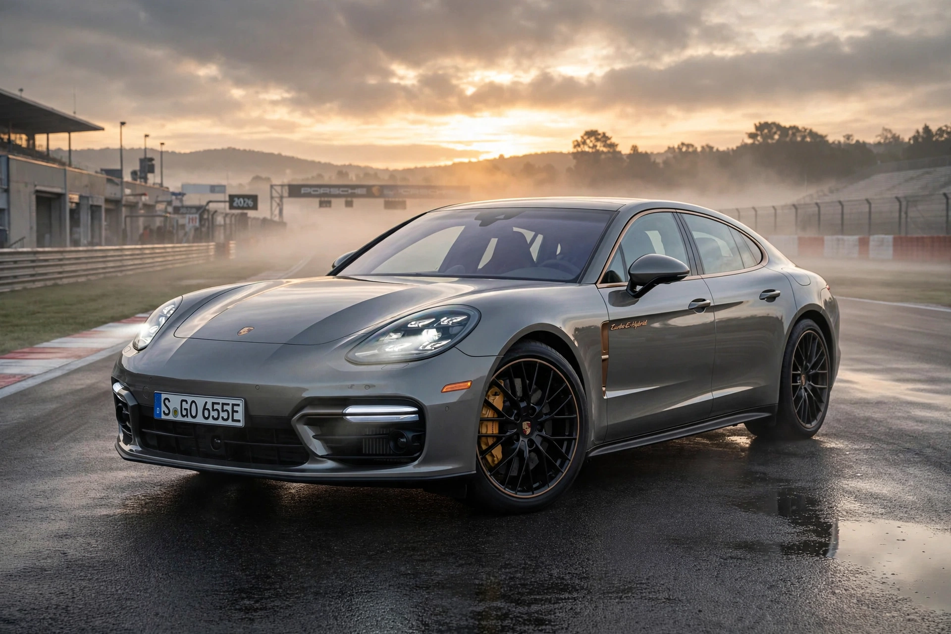 Porsche Panamera Turbo E-Hybrid 2026 en autopista