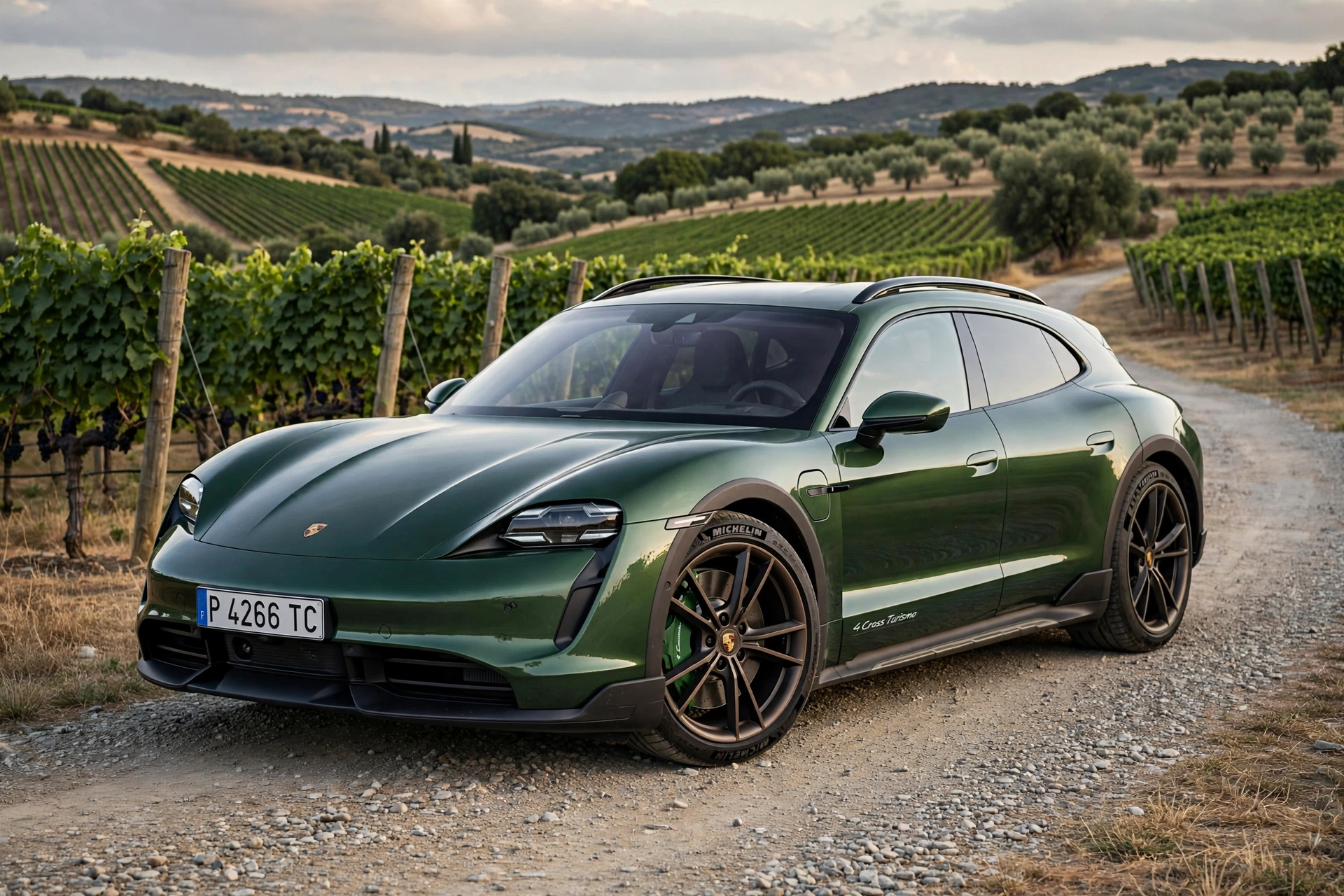 Porsche Taycan 4 Cross Turismo 2026 en pista de tierra