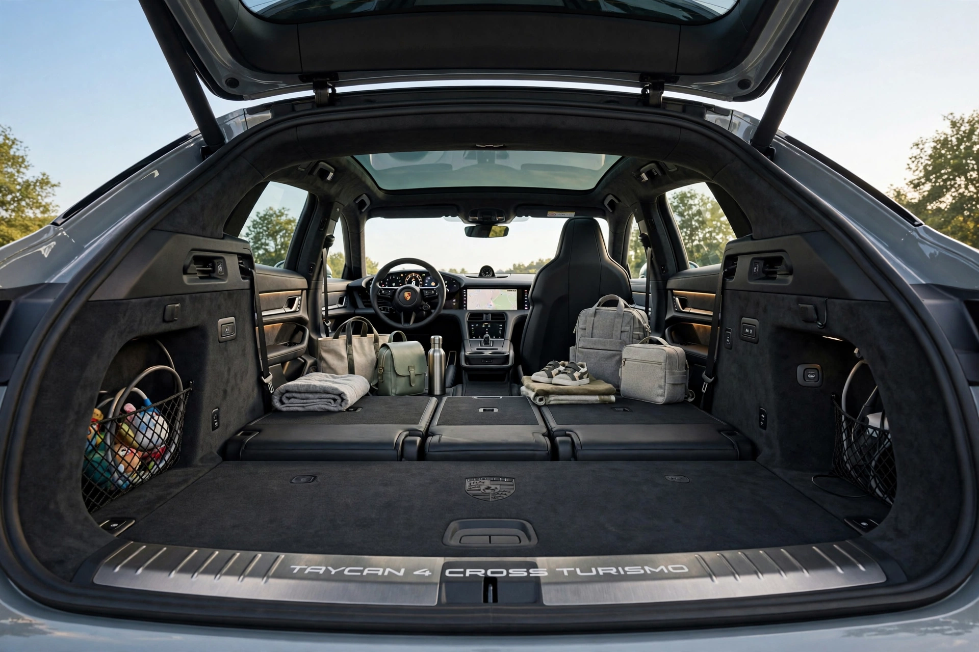 Interior oficial del Porsche Taycan 4 Cross Turismo