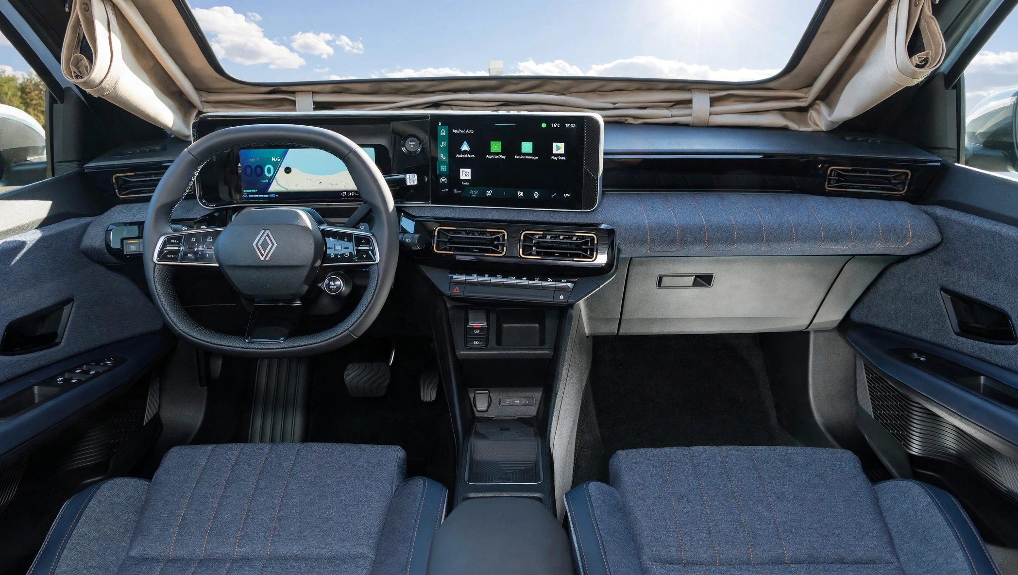 Interior oficial del Renault R4 E-Tech 52 kWh